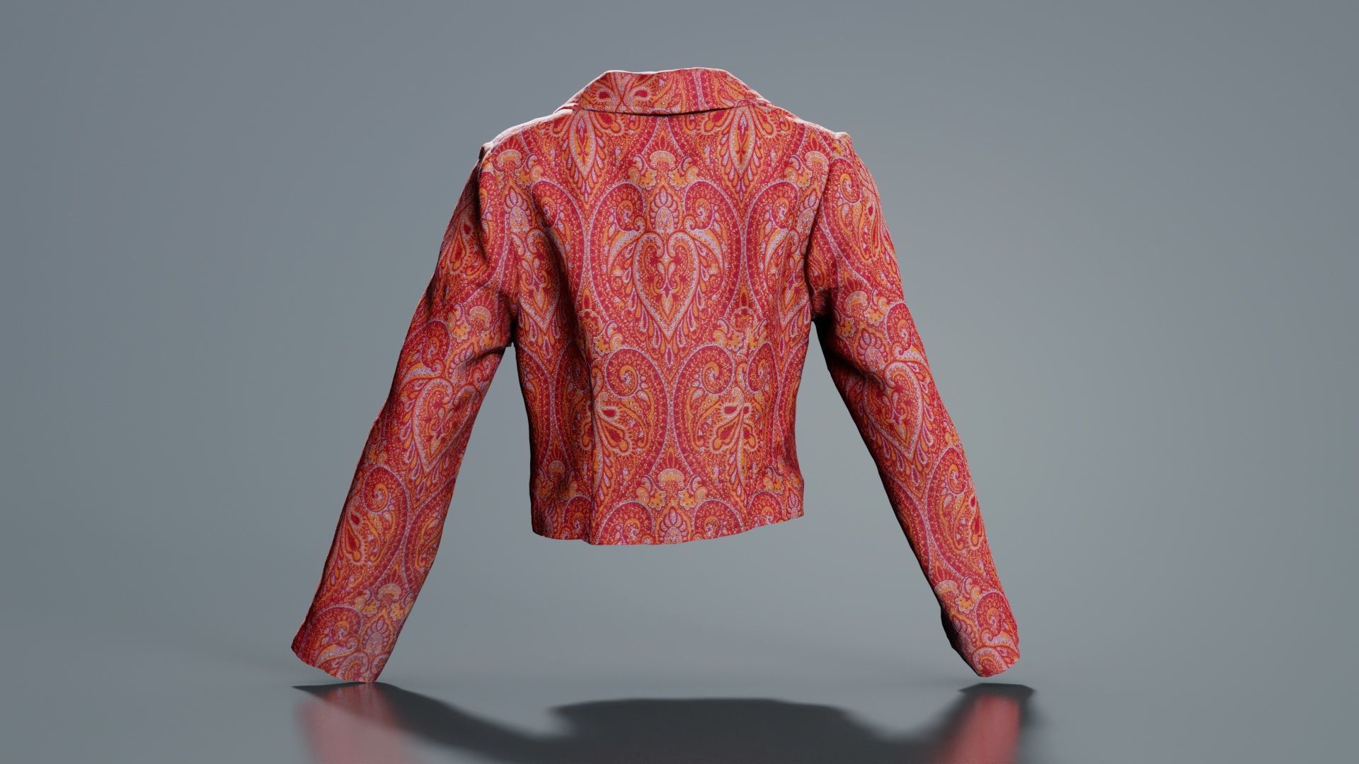 Mini Jacket Red Decoration Low-poly 3D model_5