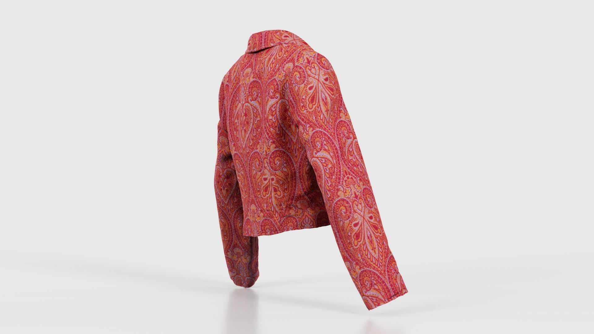 Mini Jacket Red Decoration Low-poly 3D model_19