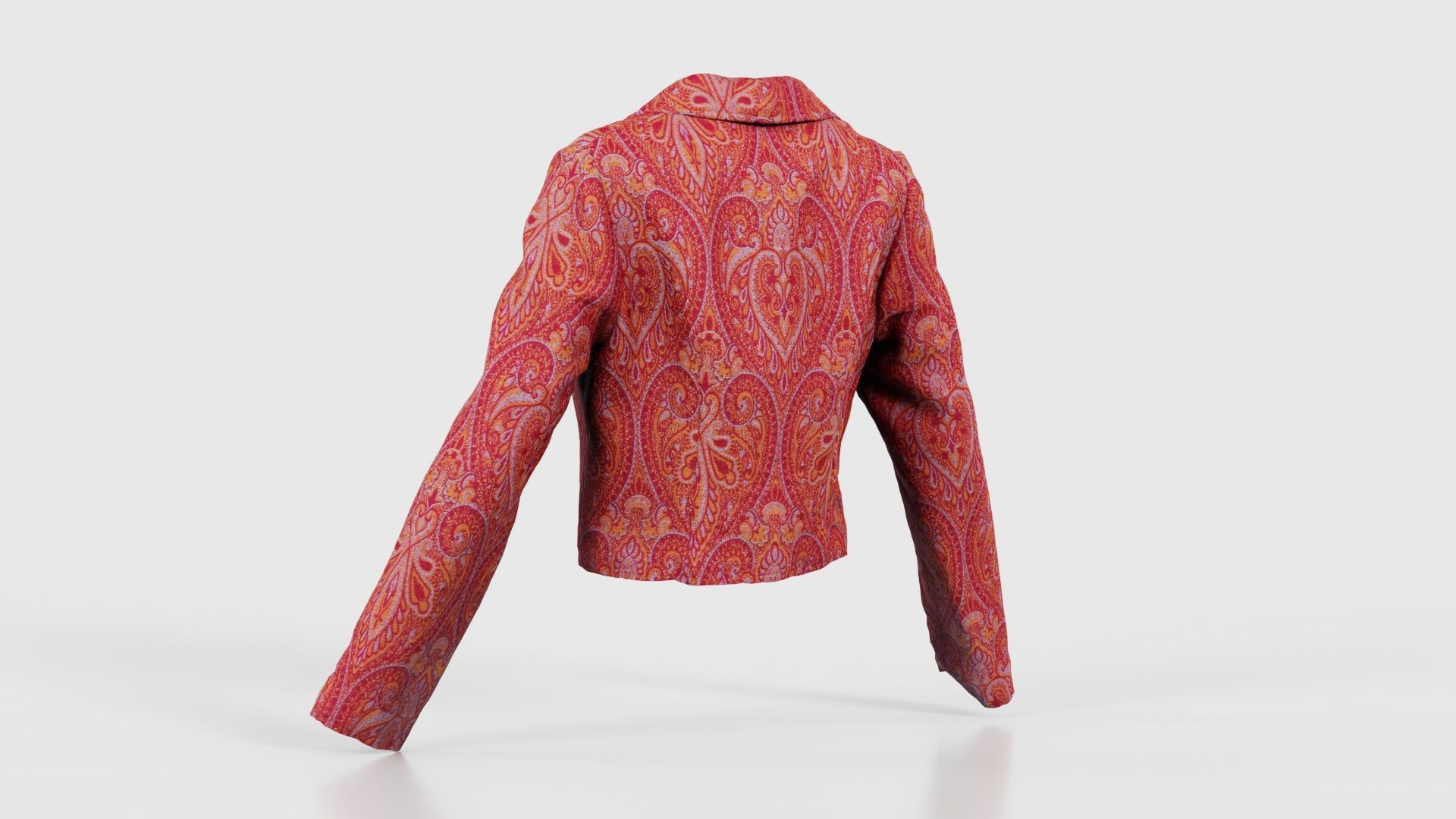 Mini Jacket Red Decoration Low-poly 3D model_22