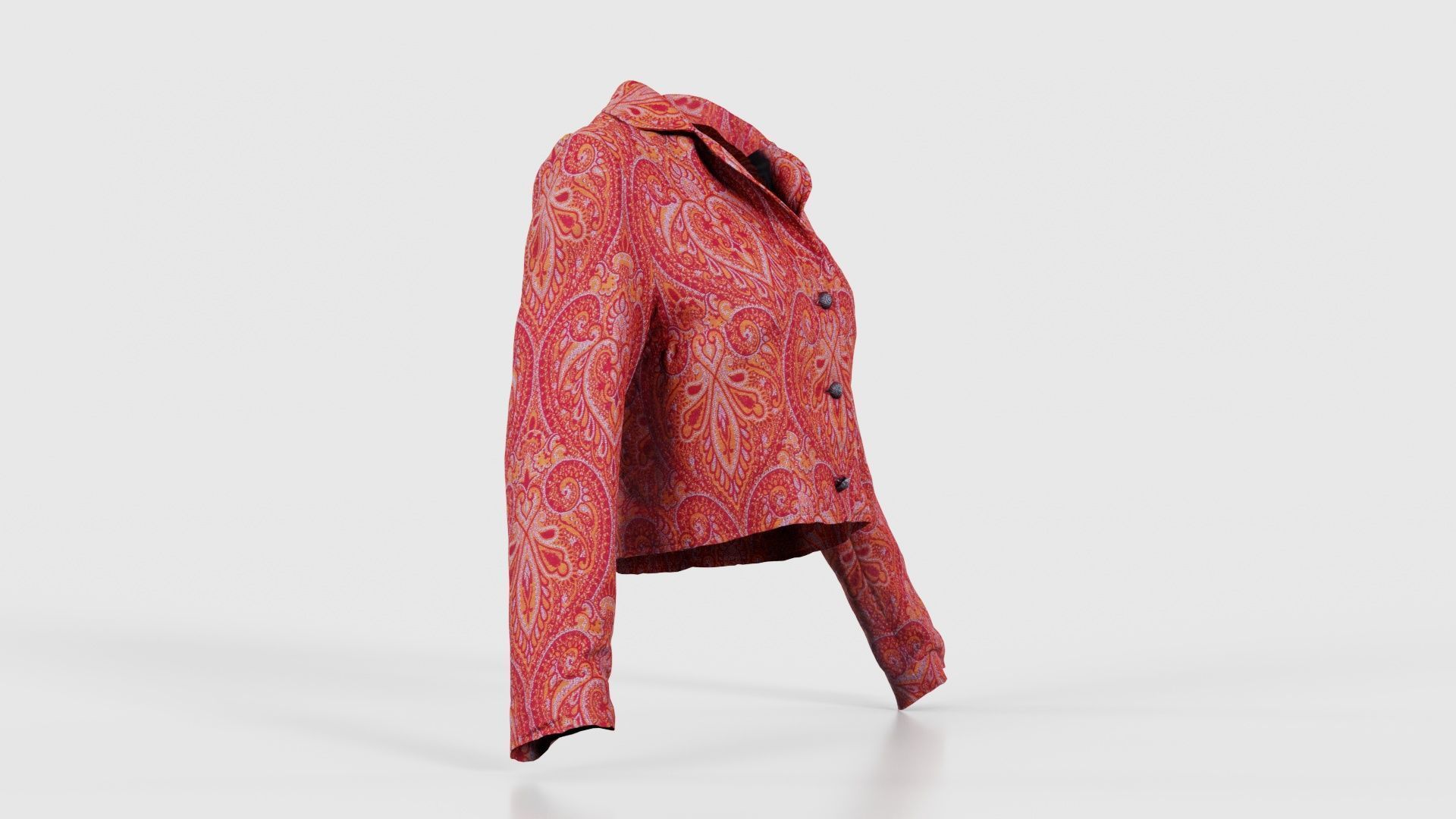 Mini Jacket Red Decoration Low-poly 3D model_17