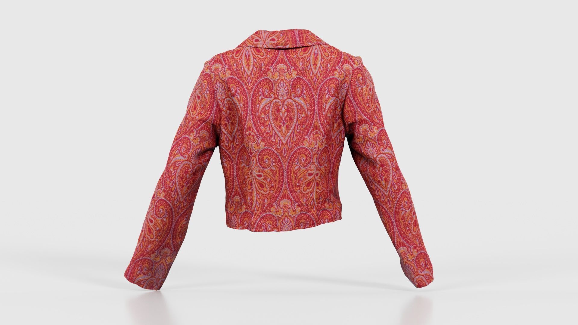 Mini Jacket Red Decoration Low-poly 3D model_21