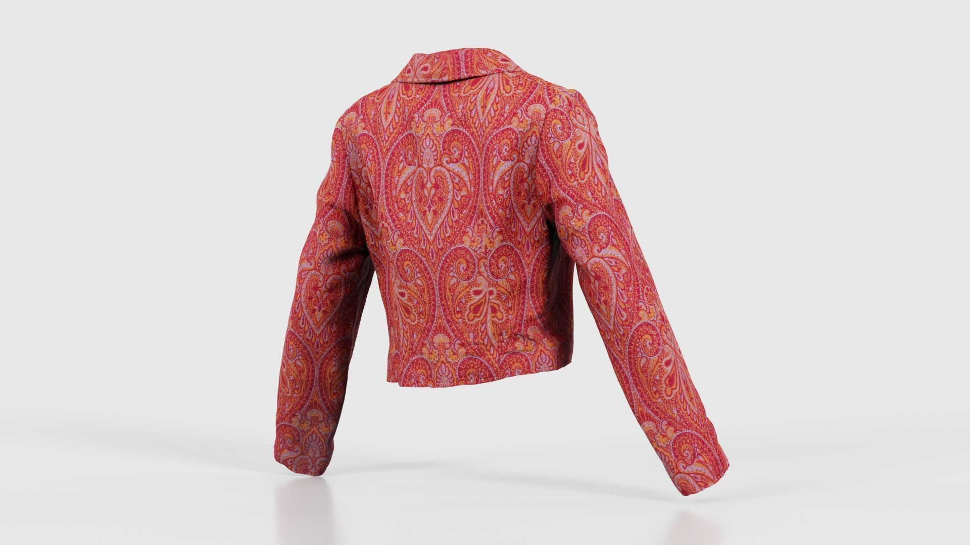 Mini Jacket Red Decoration Low-poly 3D model_20