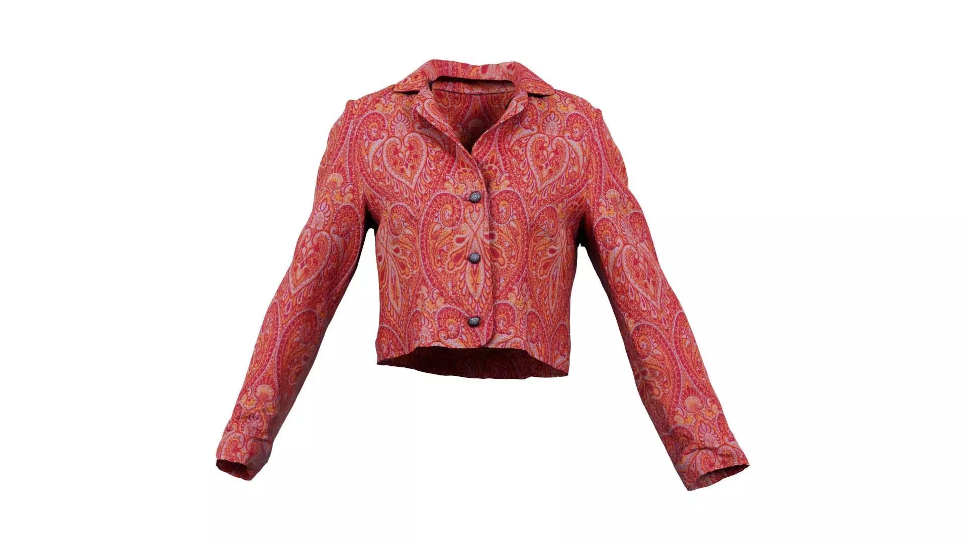 Mini Jacket Red Decoration Low-poly 3D model_0