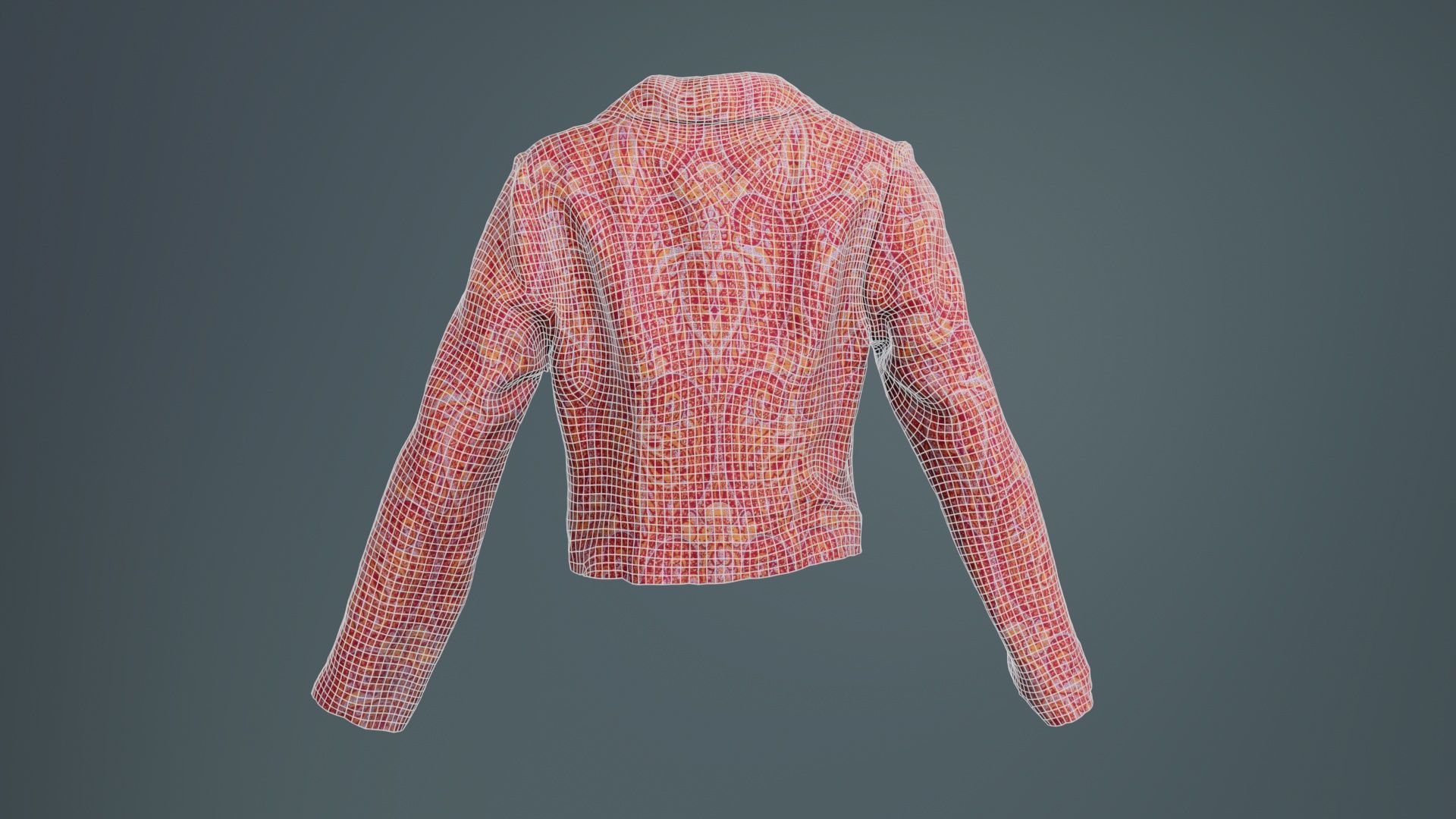 Mini Jacket Red Decoration Low-poly 3D model_10