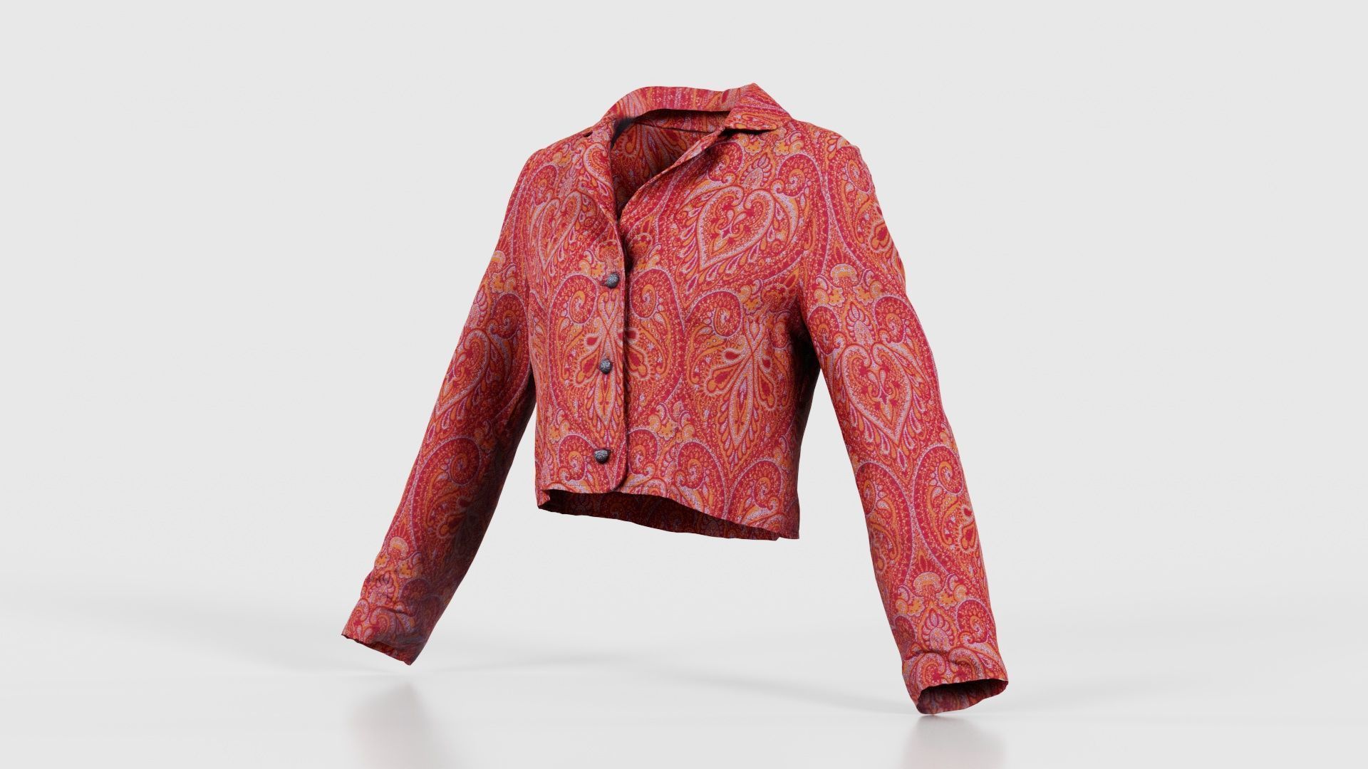 Mini Jacket Red Decoration Low-poly 3D model_26