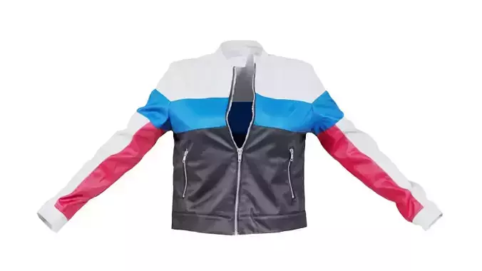 Multi Color Leather Jacket