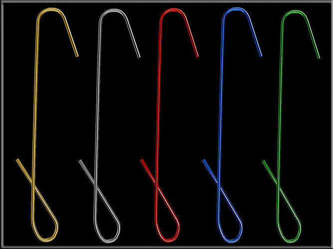 Ornament Hook Low-poly 3D model