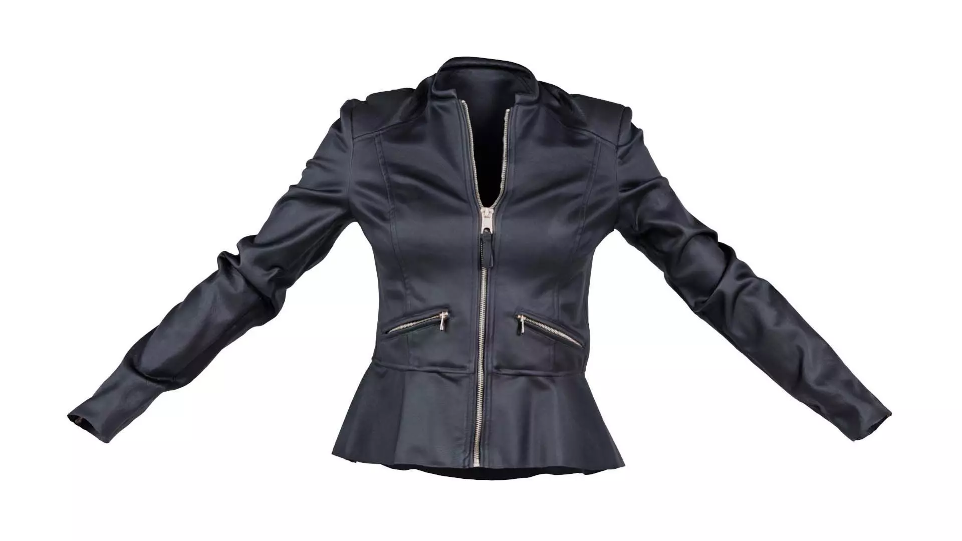 Peblum Leather Jacket Low-poly 3D model_0