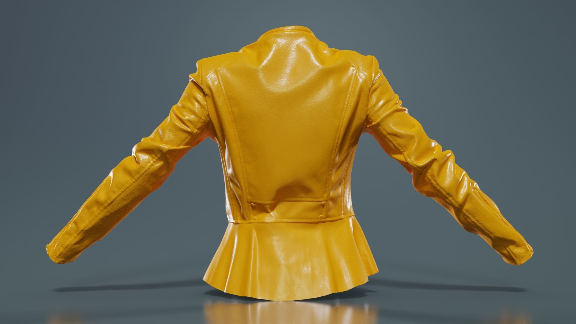 Peblum Leather Jacket Low-poly 3D model_13