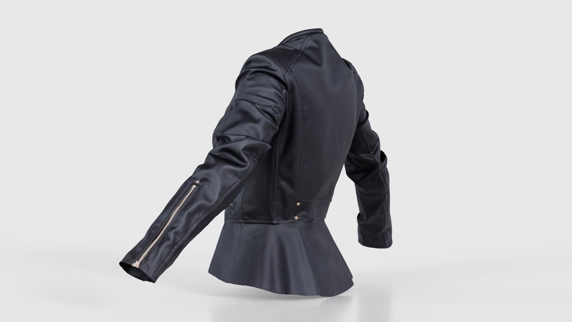 Peblum Leather Jacket Low-poly 3D model_23