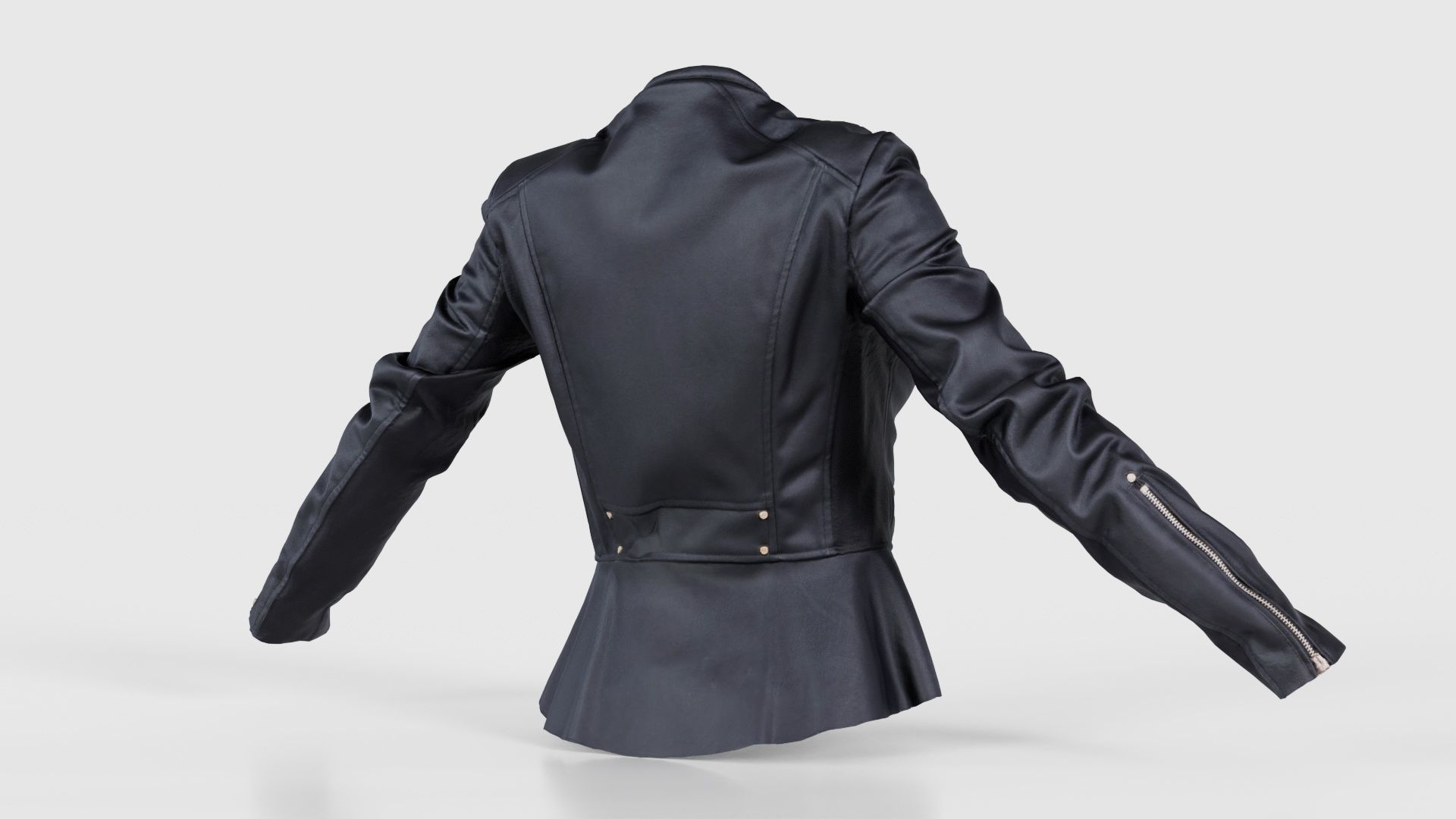 Peblum Leather Jacket Low-poly 3D model_20