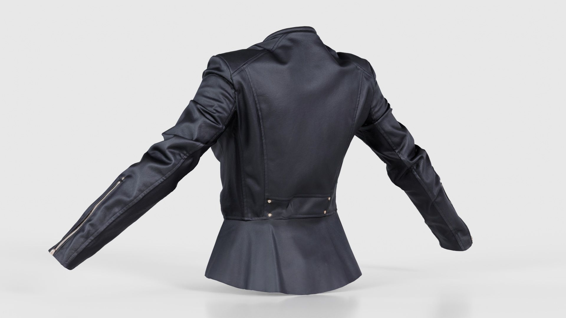 Peblum Leather Jacket Low-poly 3D model_22