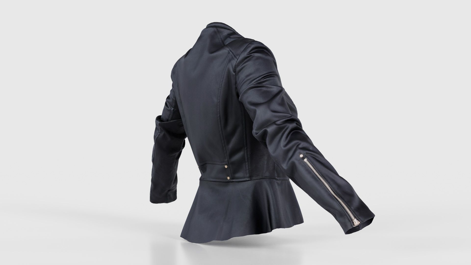 Peblum Leather Jacket Low-poly 3D model_19