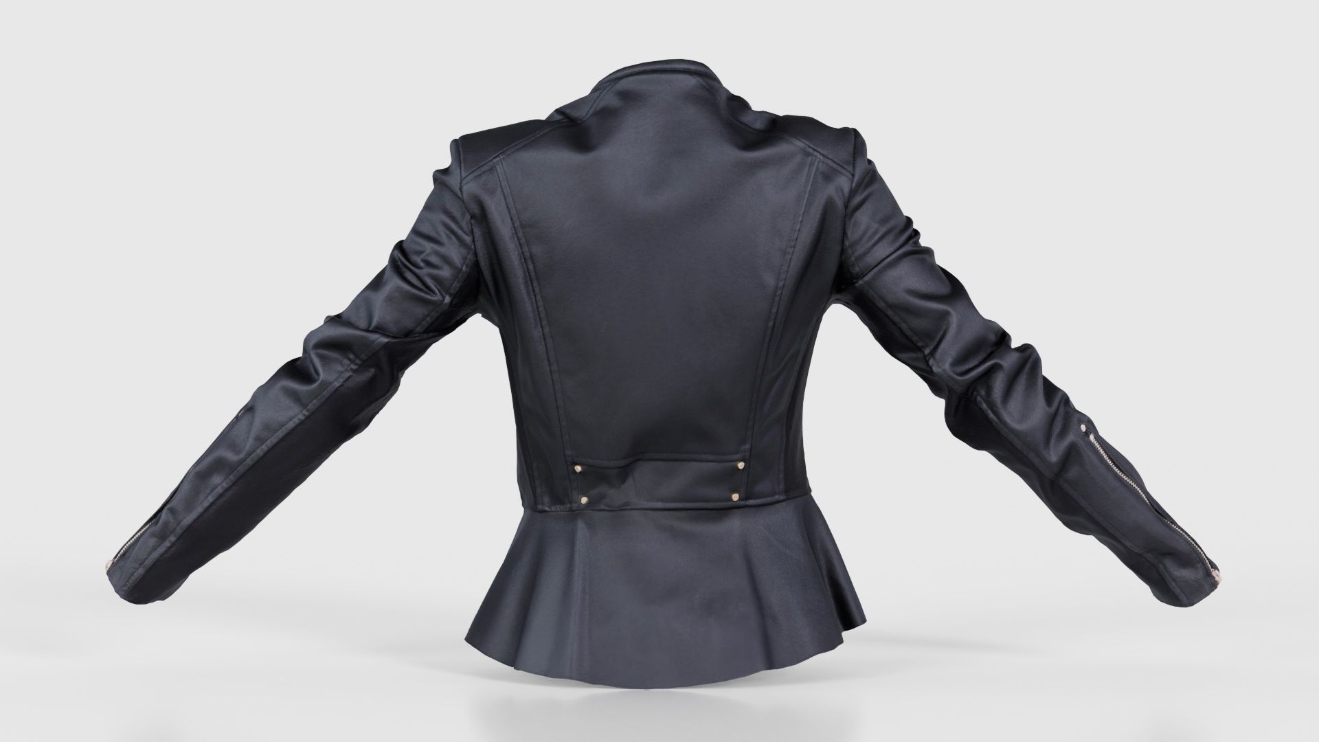 Peblum Leather Jacket Low-poly 3D model_21