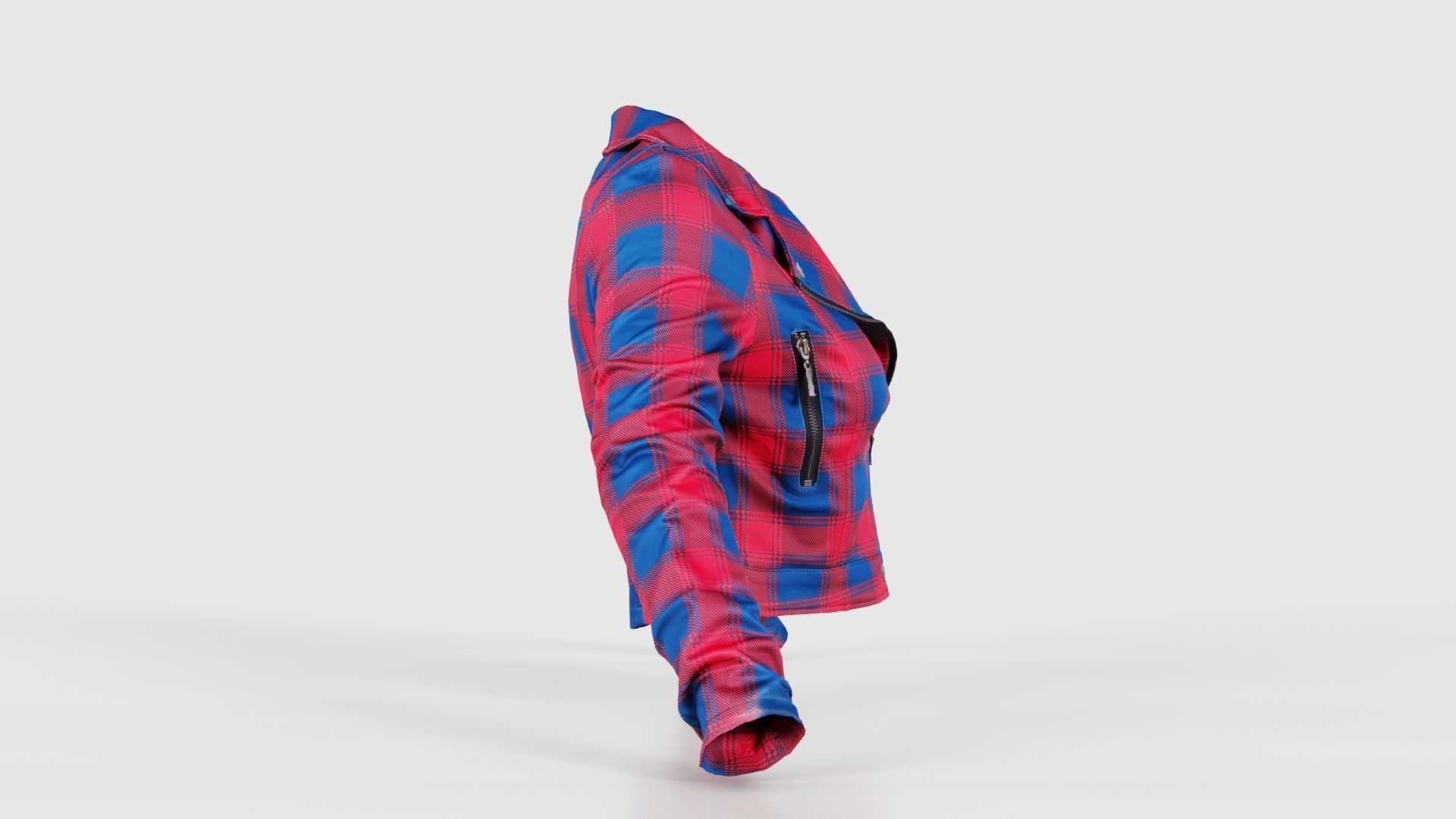 Plaid Suit Jacket Low-poly 3D model_18