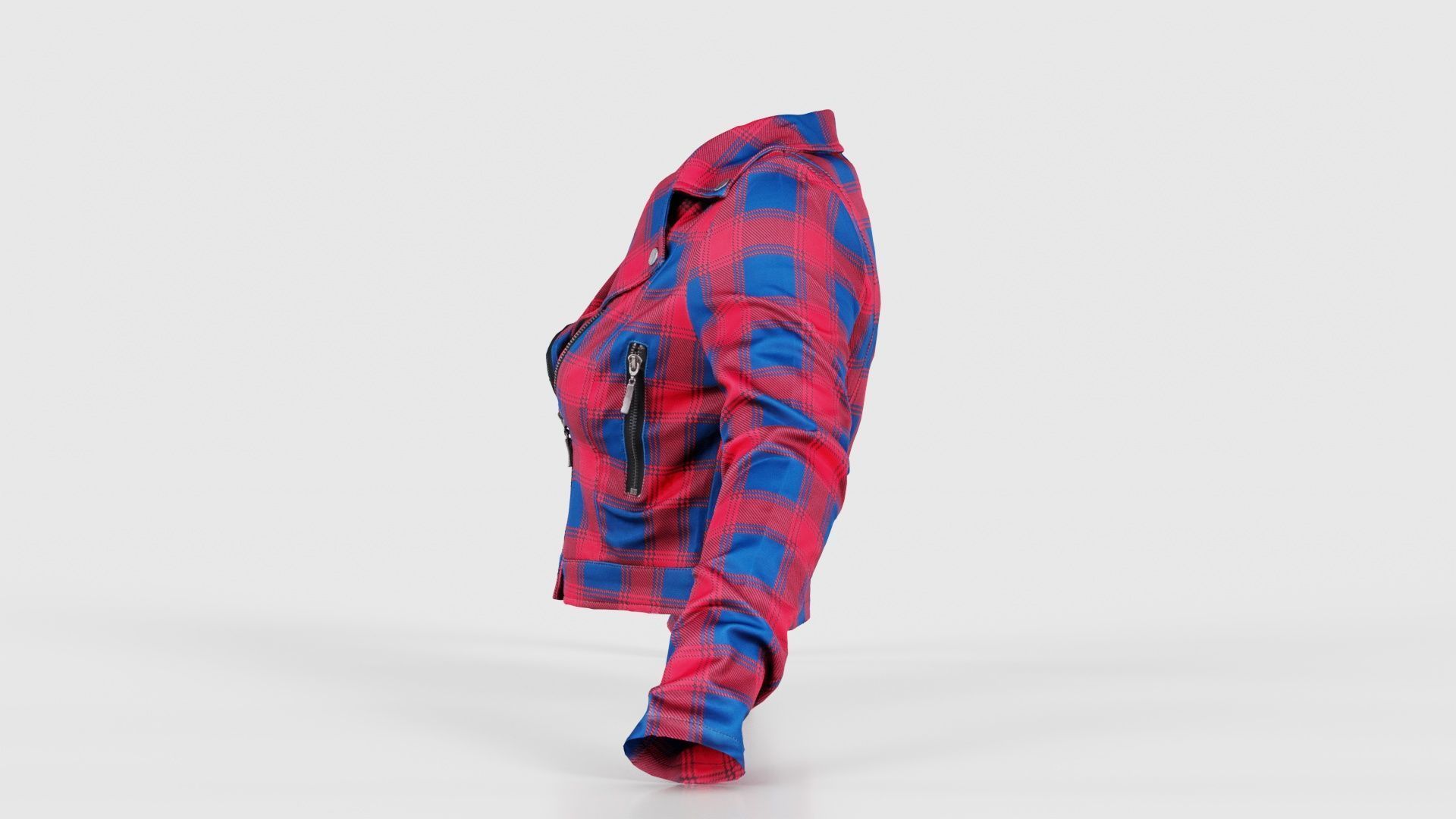 Plaid Suit Jacket Low-poly 3D model_24