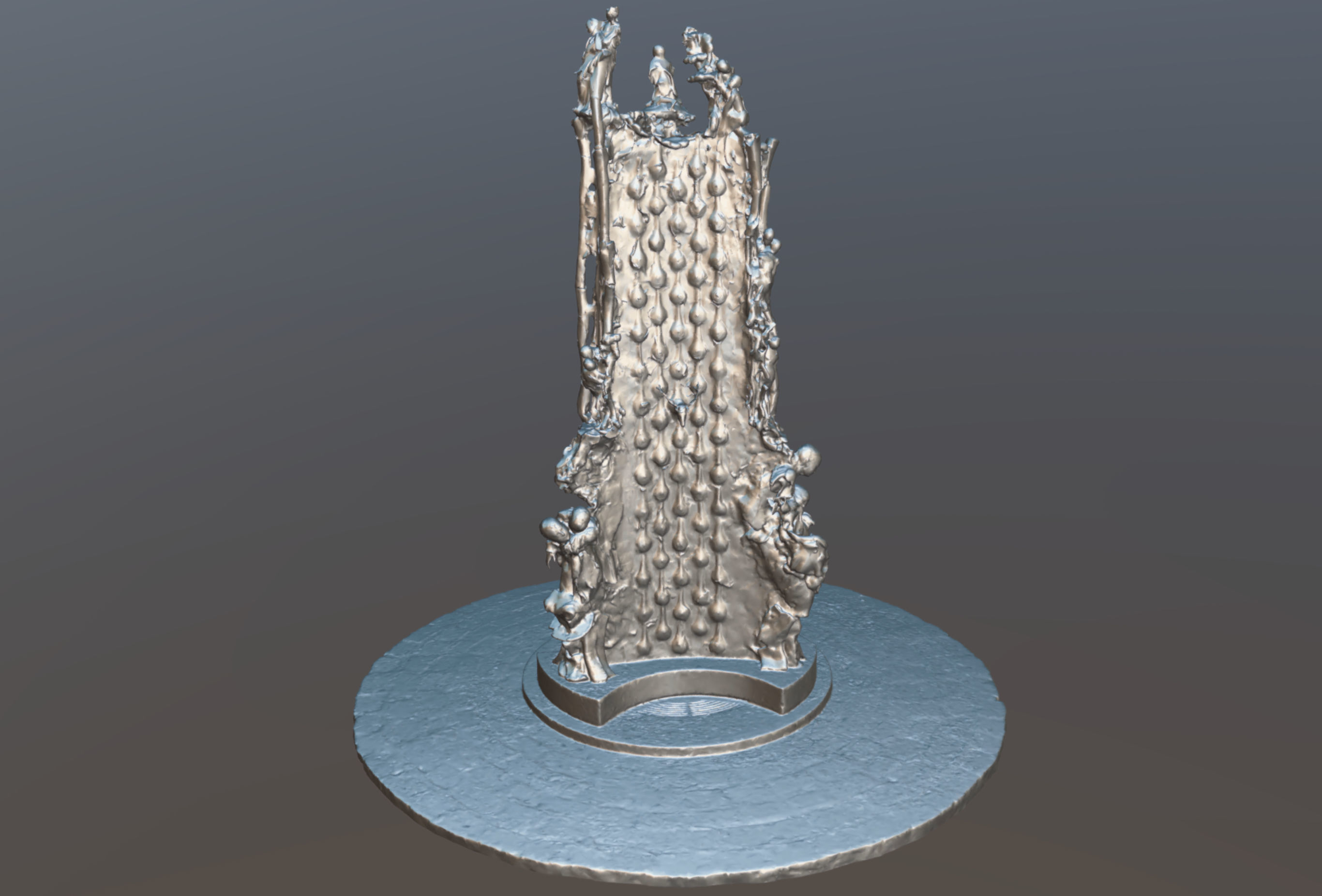 Foutain Saint Julien Le Pauvre 3D model_2