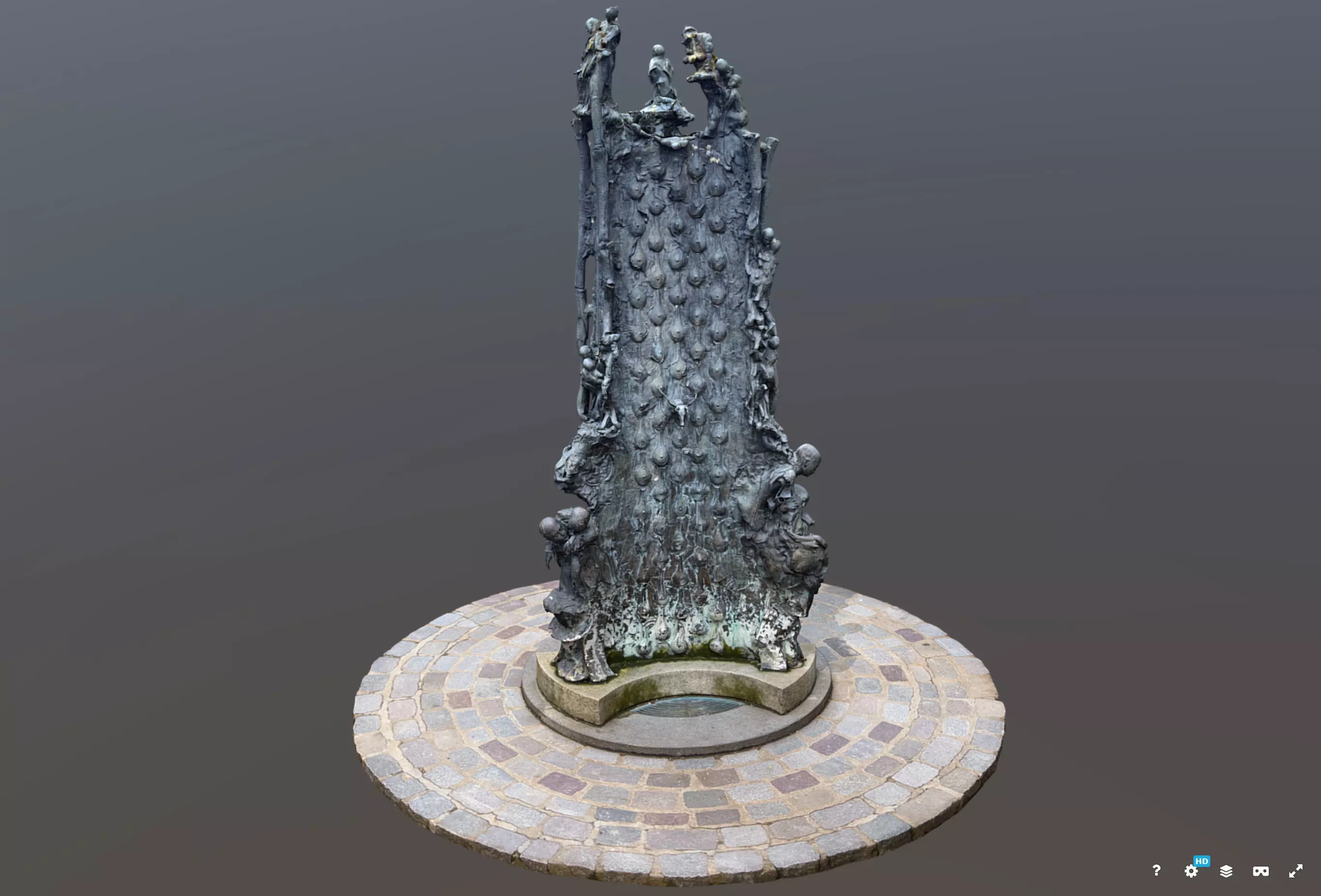 Foutain Saint Julien Le Pauvre 3D model_0