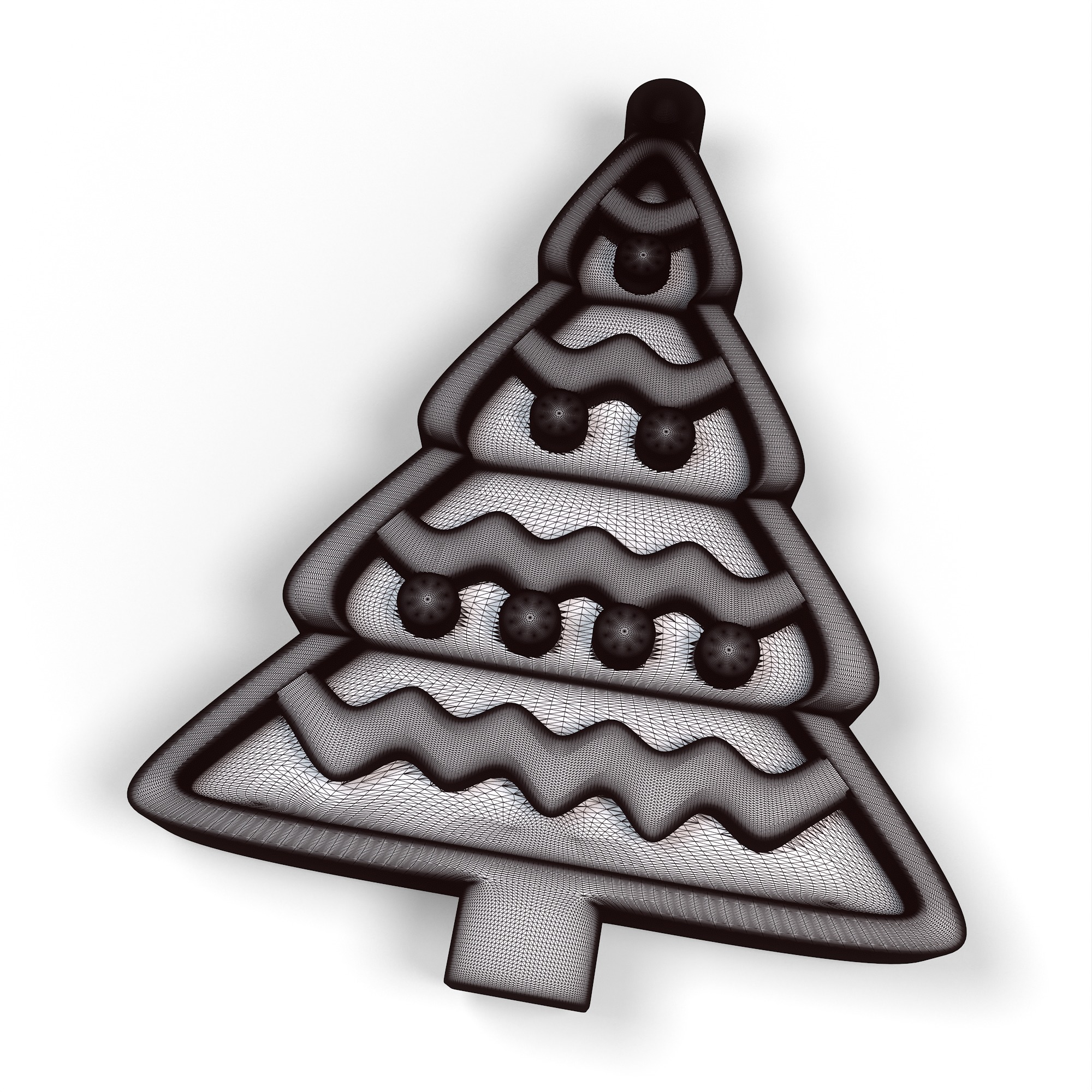 toy and a keychain in the form of a Christmas tree 3D print model_6
