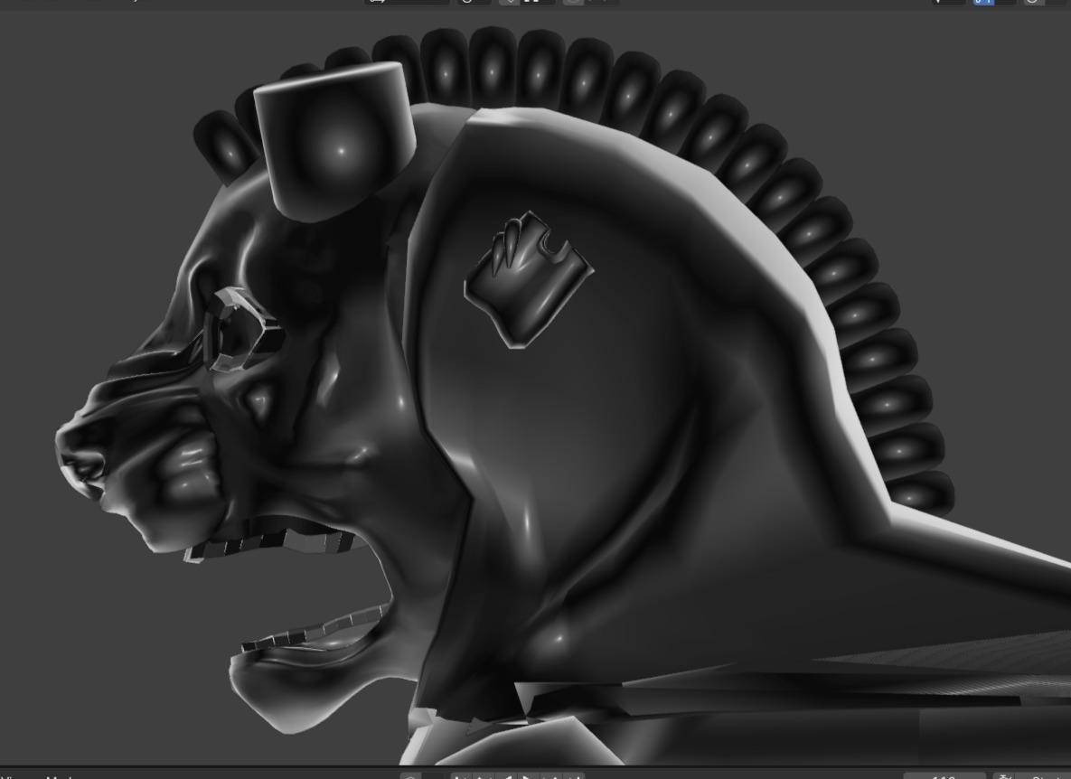 lionrak Low-poly 3D model_1