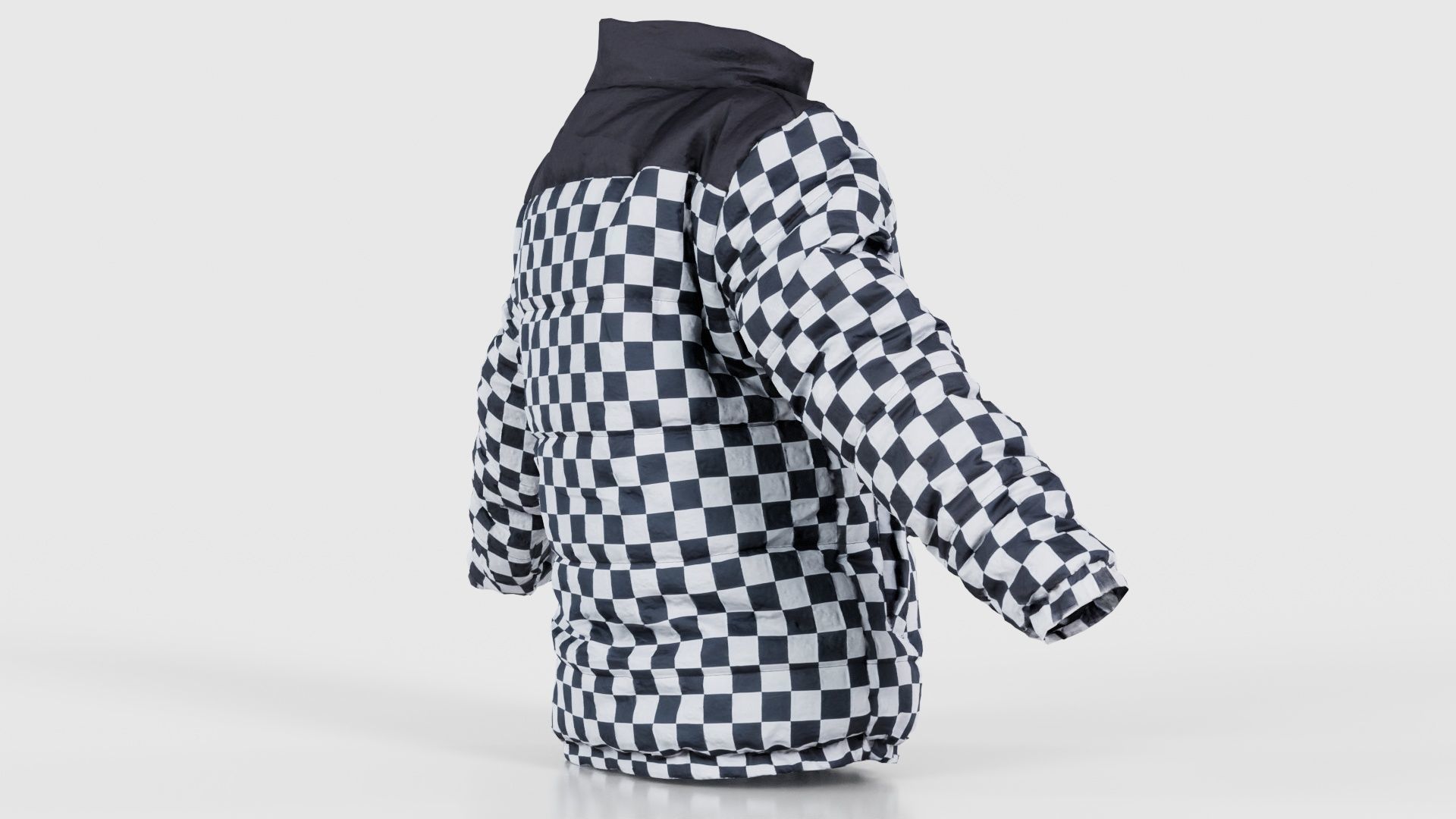 Racing Checkered Jacket Low-poly 3D model_19