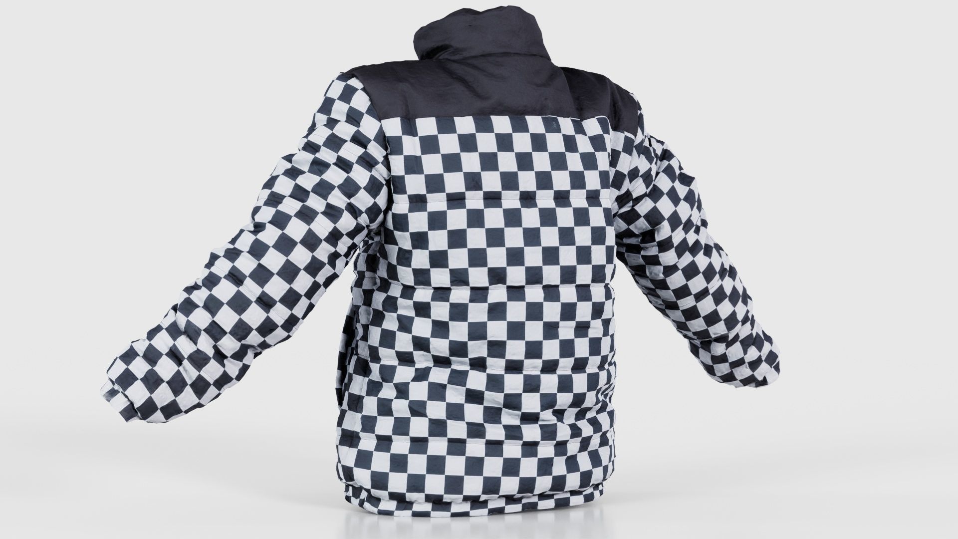 Racing Checkered Jacket Low-poly 3D model_22