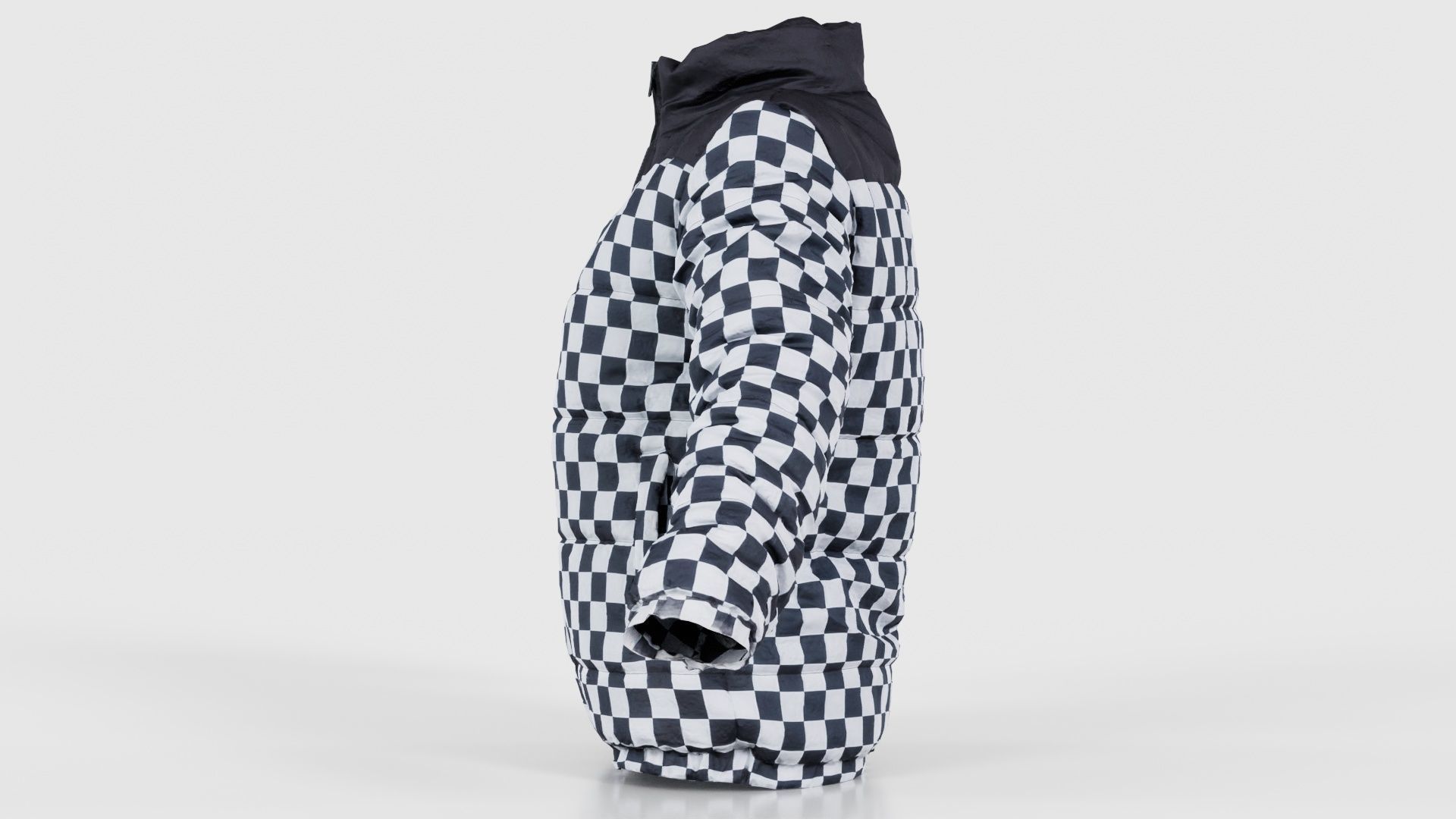 Racing Checkered Jacket Low-poly 3D model_24