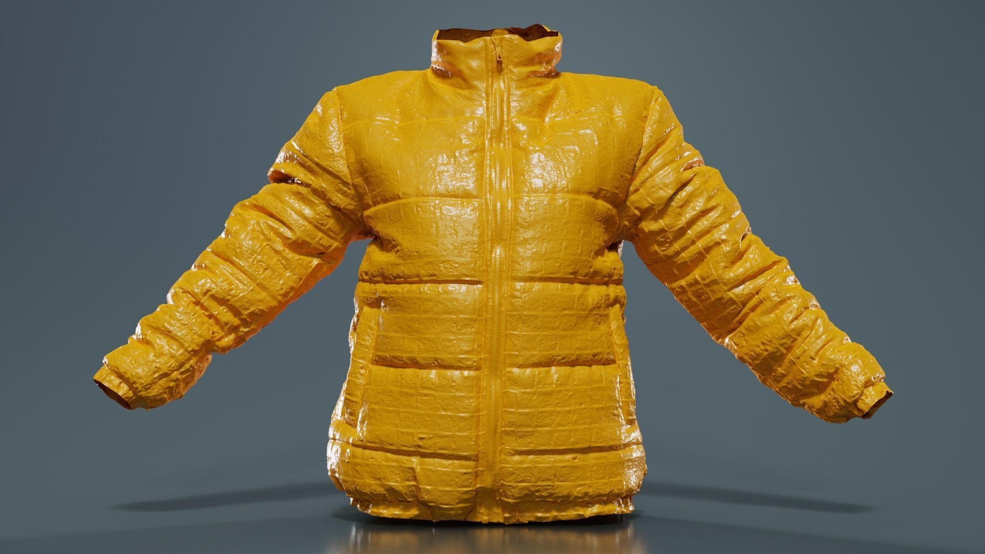 Racing Checkered Jacket Low-poly 3D model_12