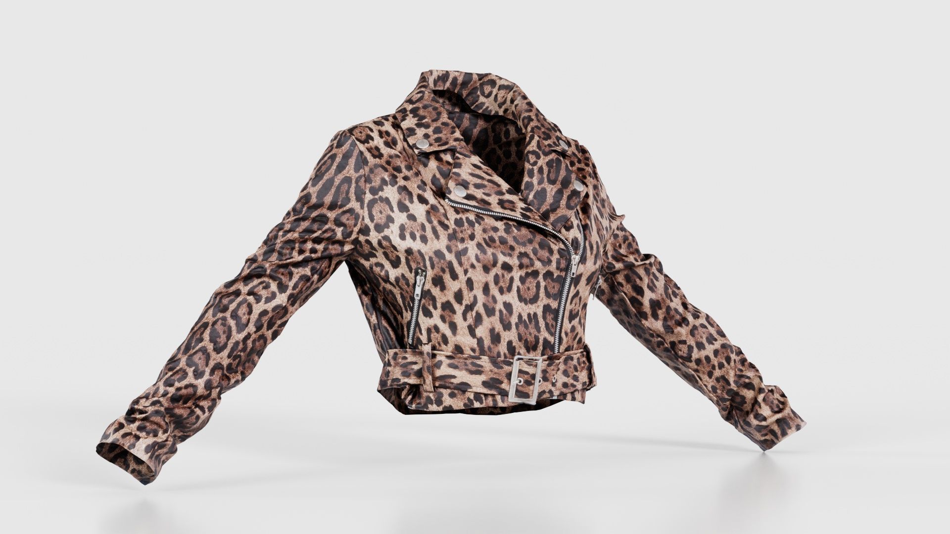 Shiny Tiger Jacket Low-poly 3D model_16
