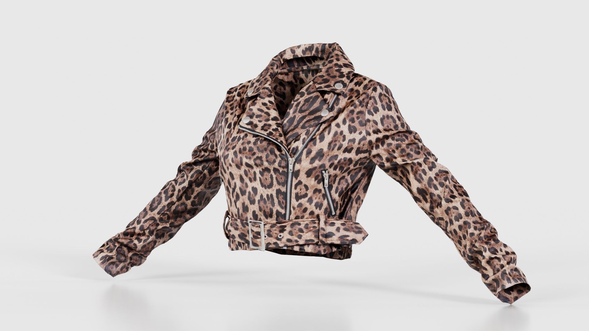 Shiny Tiger Jacket Low-poly 3D model_26