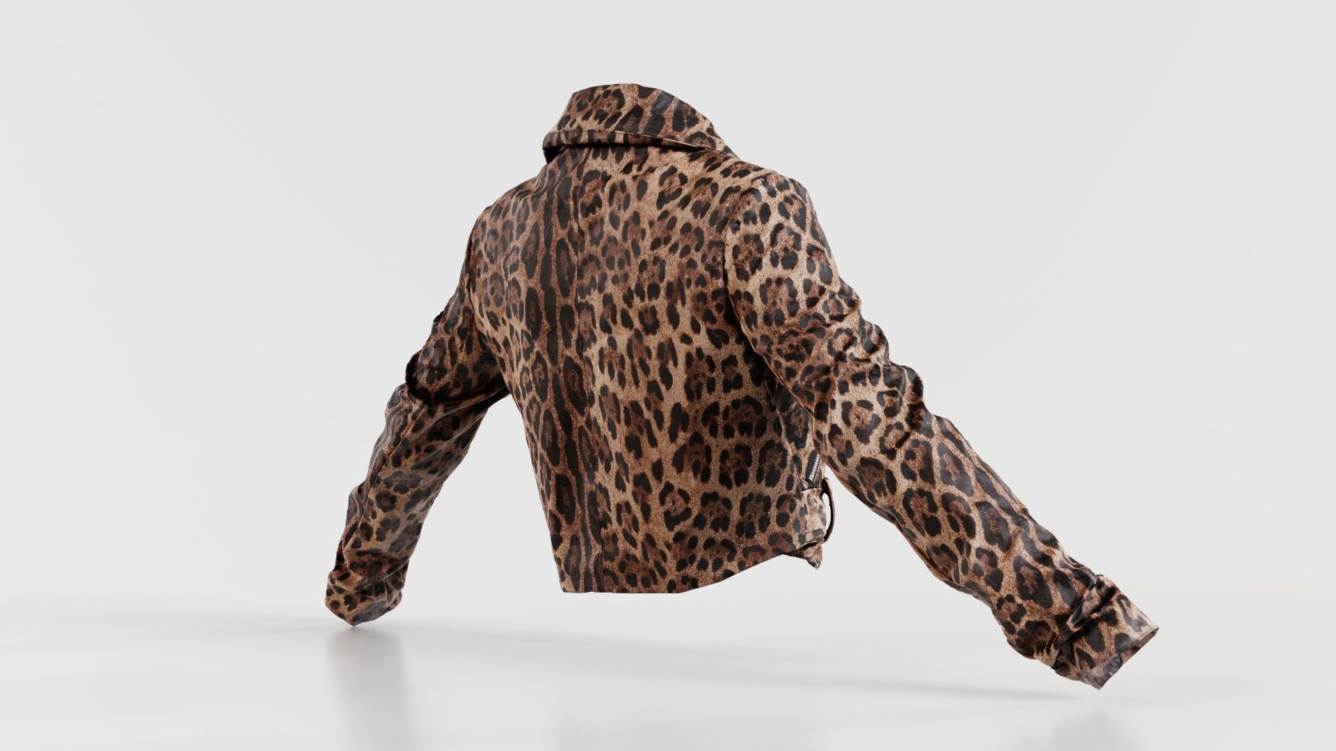 Shiny Tiger Jacket Low-poly 3D model_2