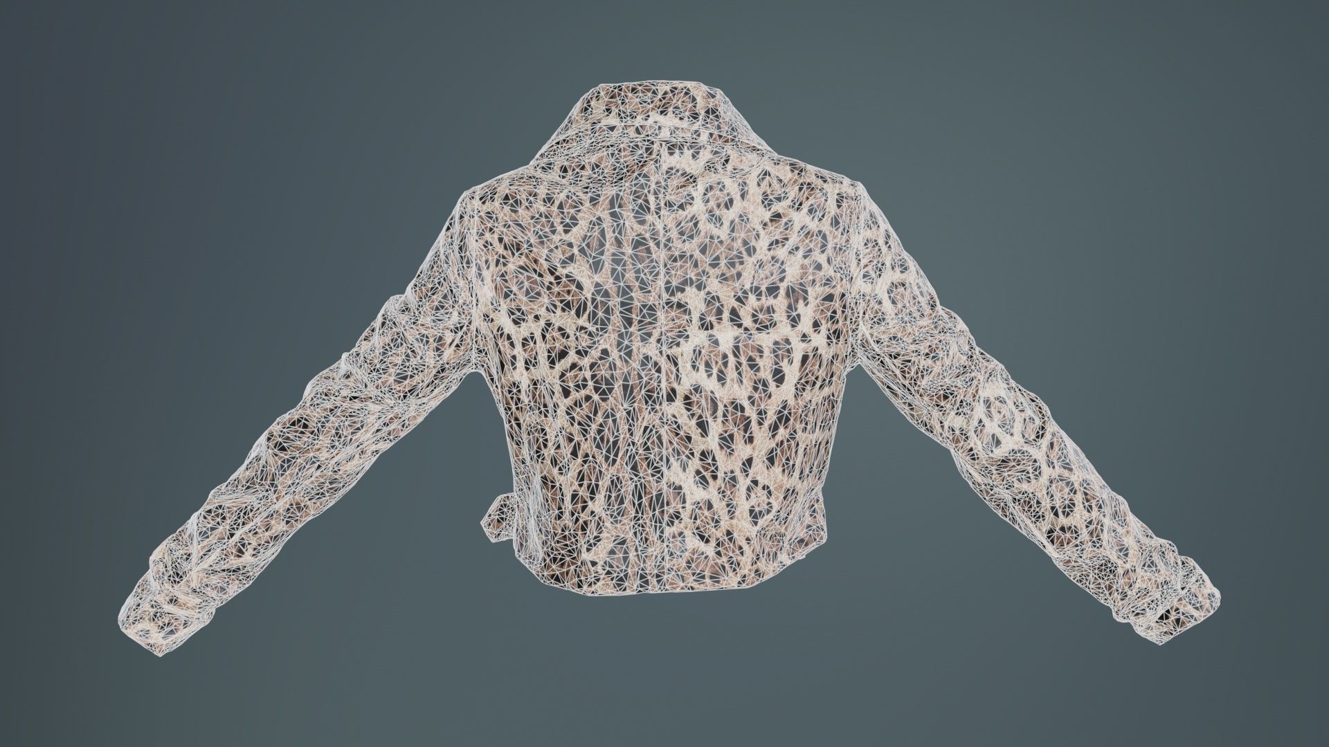 Shiny Tiger Jacket Low-poly 3D model_10