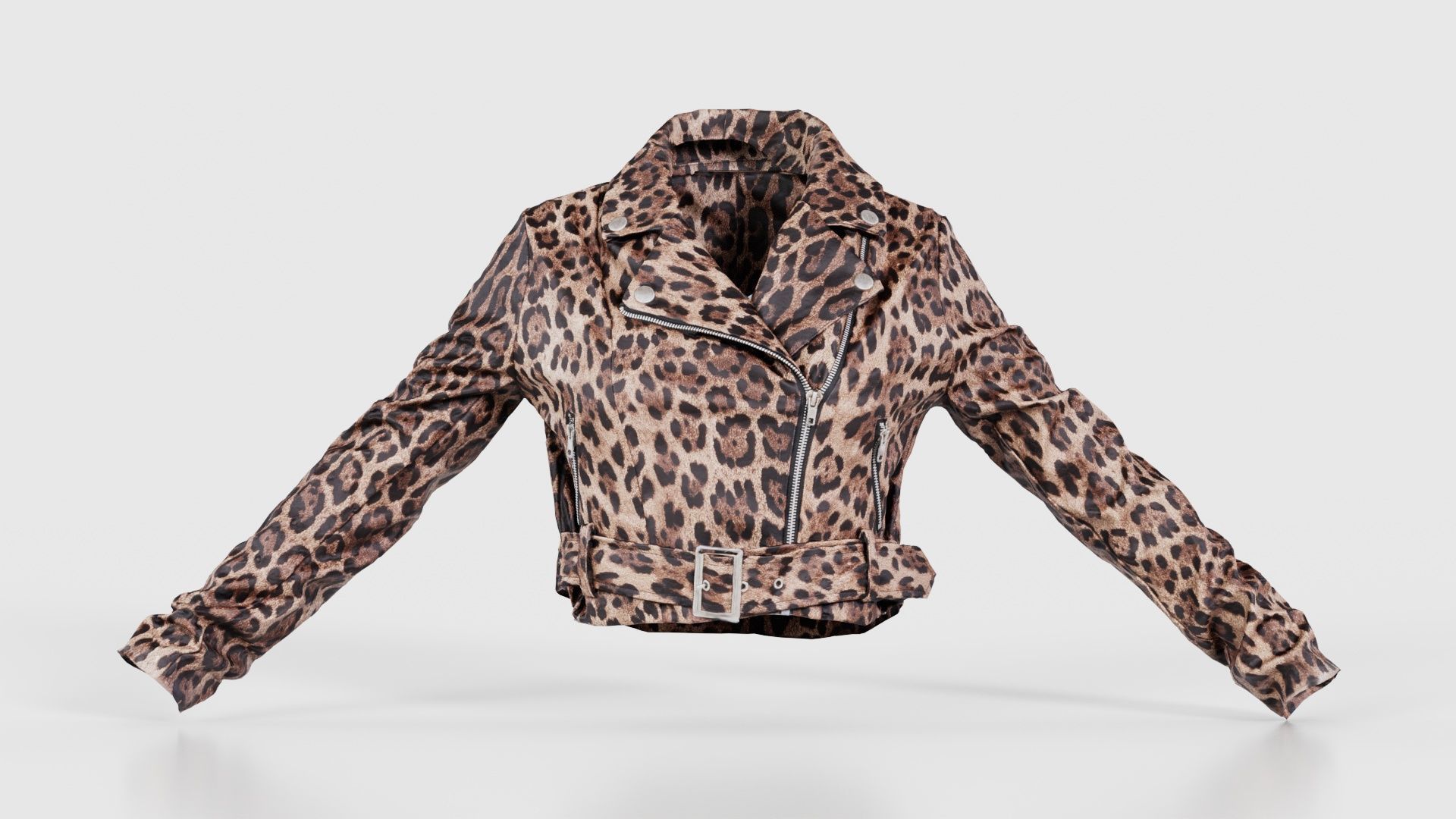 Shiny Tiger Jacket Low-poly 3D model_15
