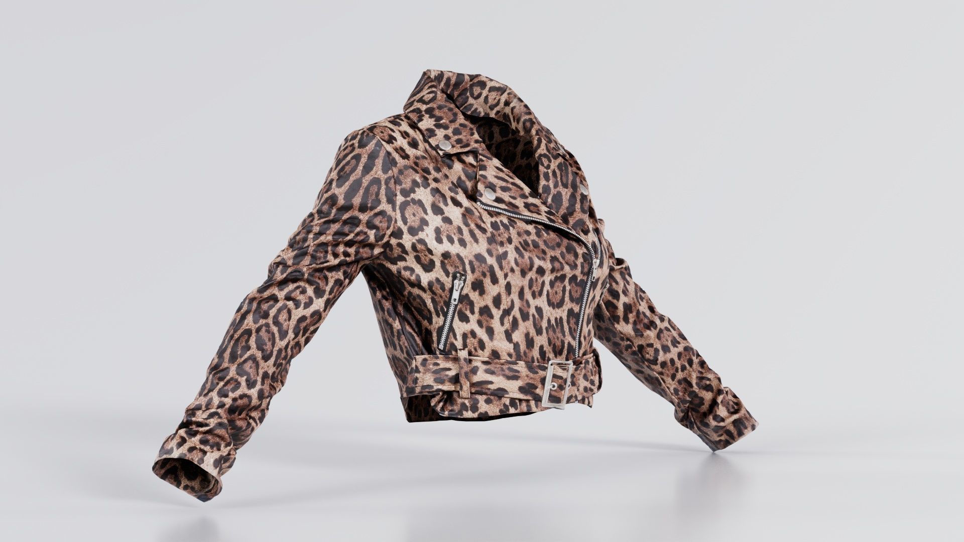 Shiny Tiger Jacket Low-poly 3D model_6