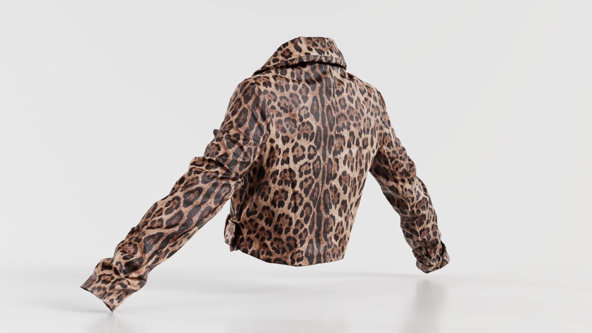 Shiny Tiger Jacket Low-poly 3D model_5