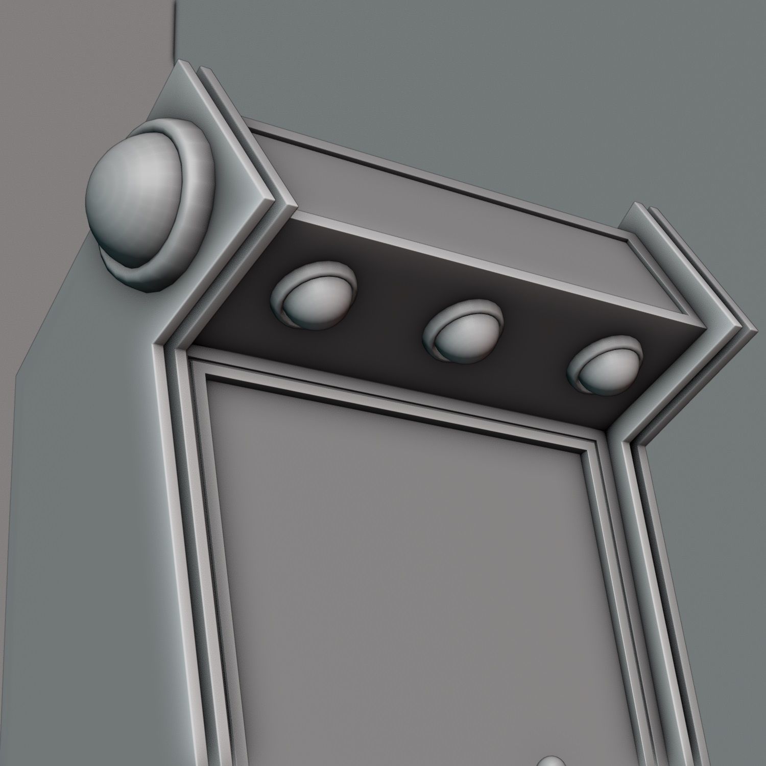 Game Arcade sc-fi Low-poly 3D model_11