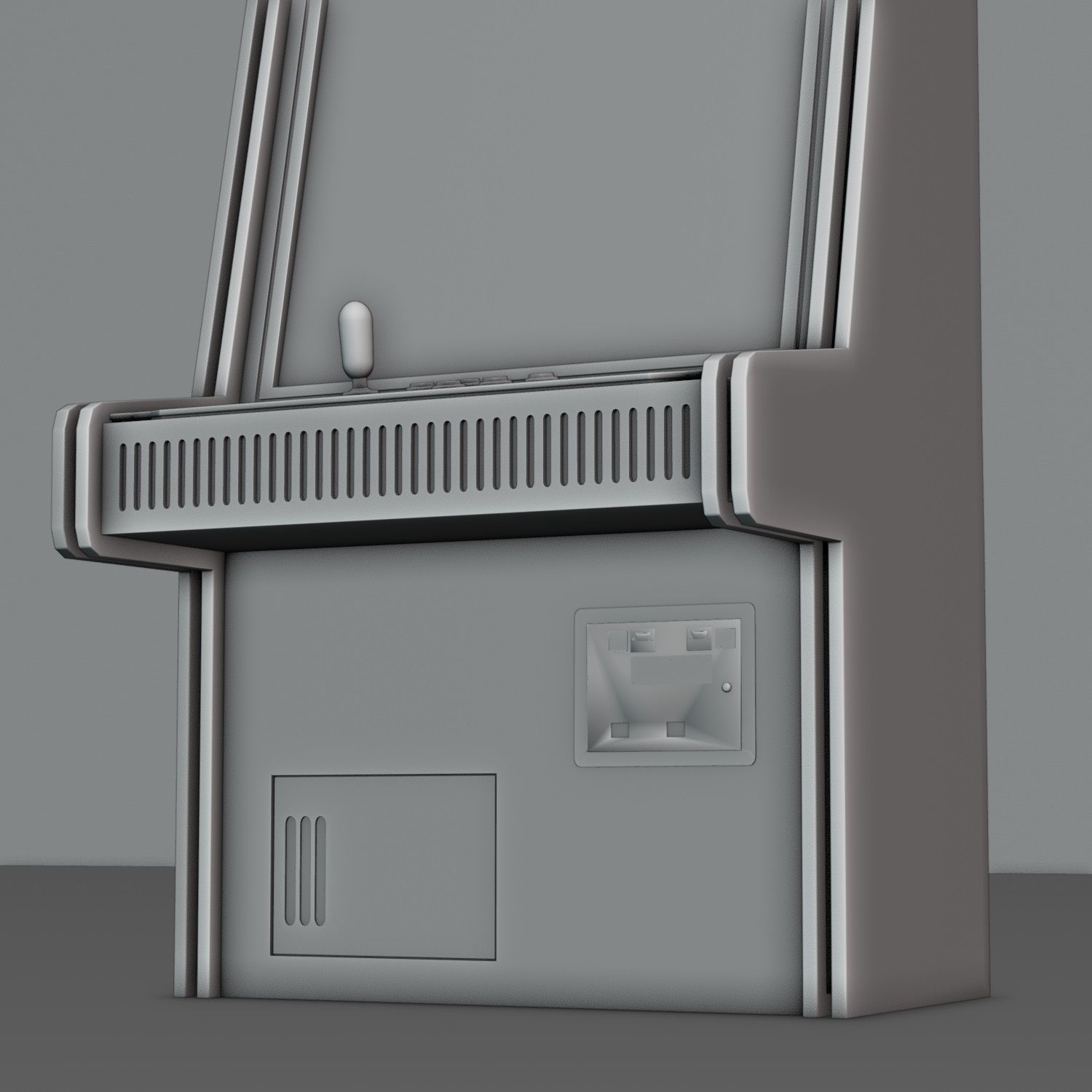 Game Arcade sc-fi Low-poly 3D model_9