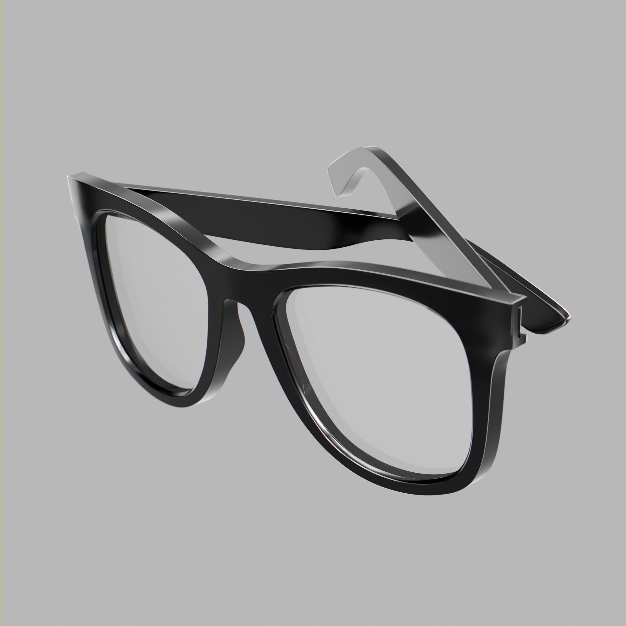 Wayfarer Sunglasses 3D model_1