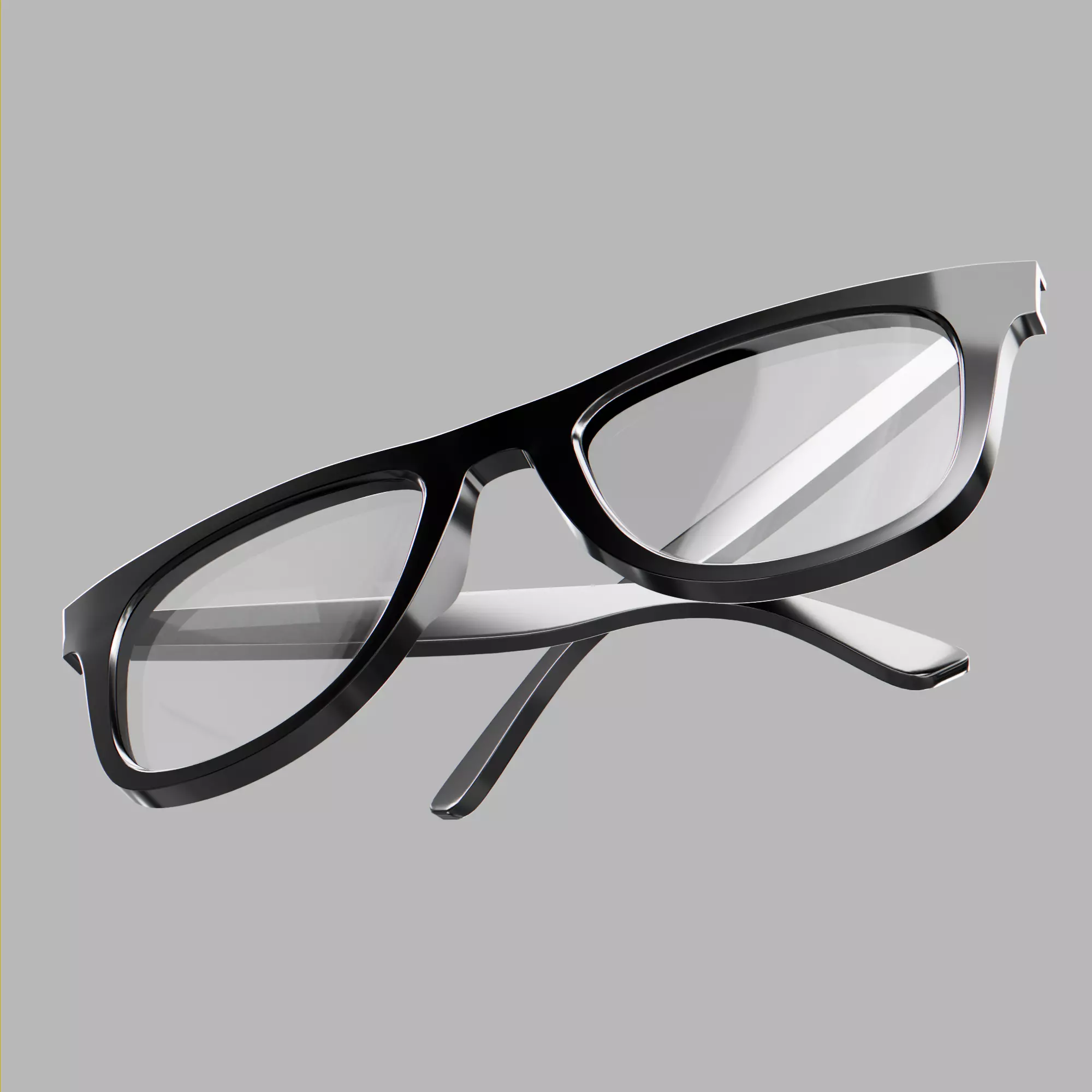 Wayfarer Sunglasses 3D model_0
