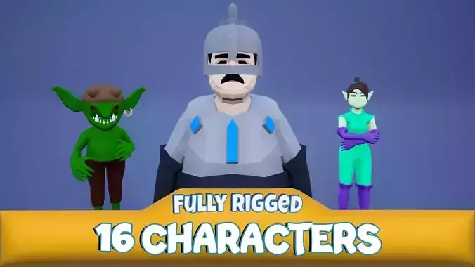 Medieval Lowpoly Characters