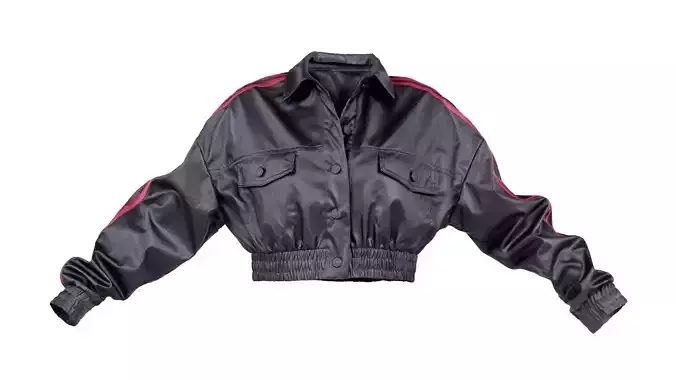 Stripy Leather Jacket