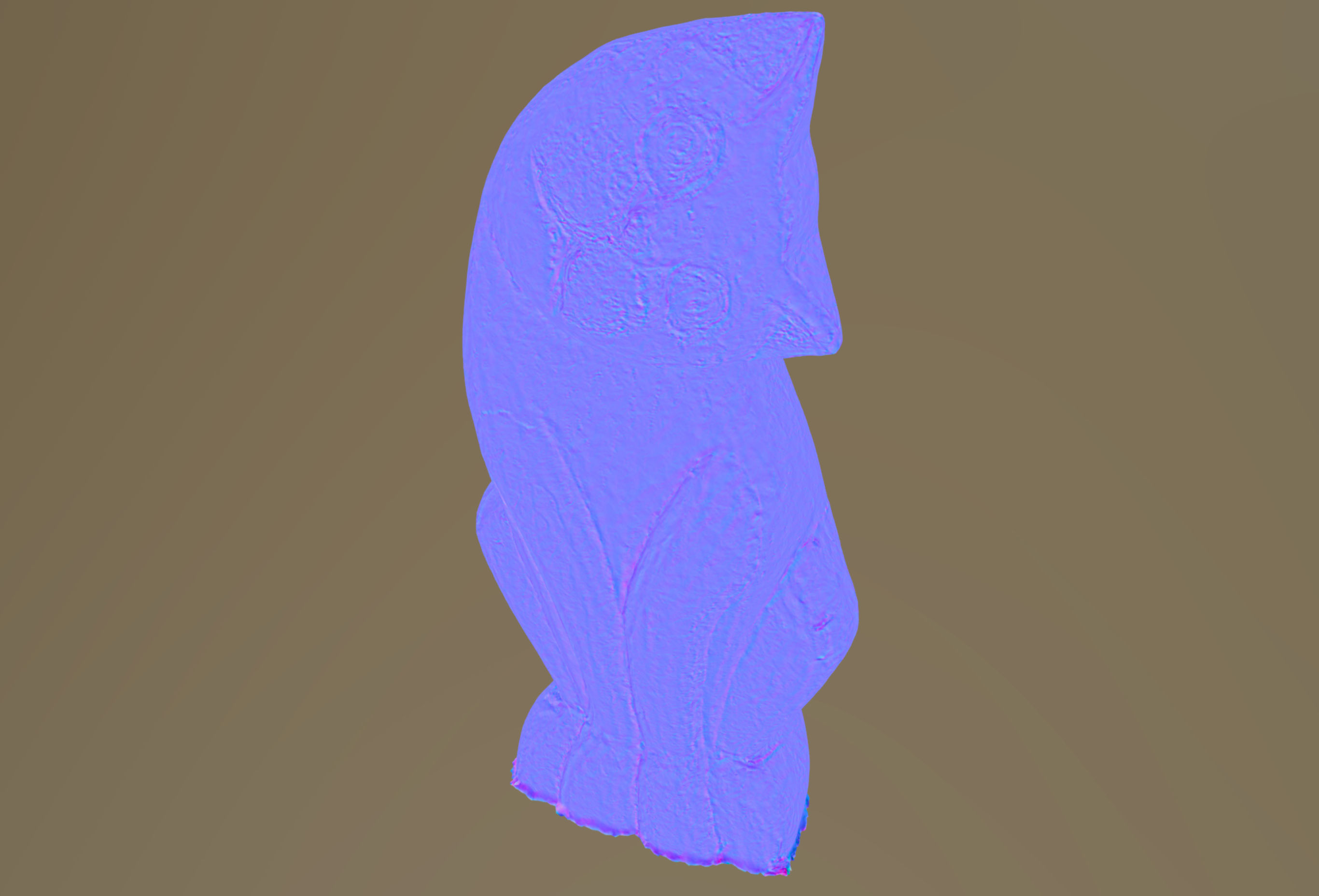 wooden cat 3D model_2