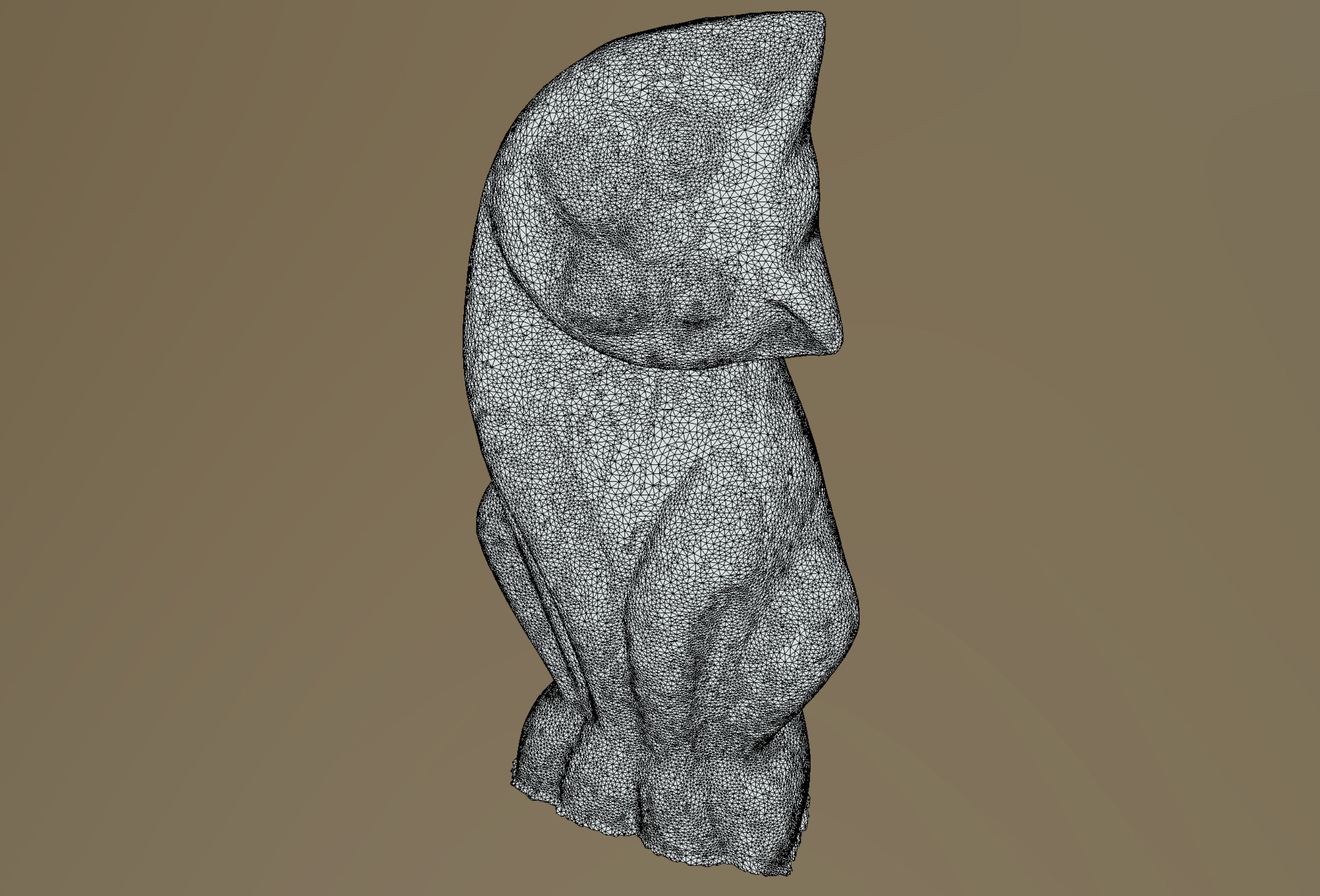 wooden cat 3D model_5