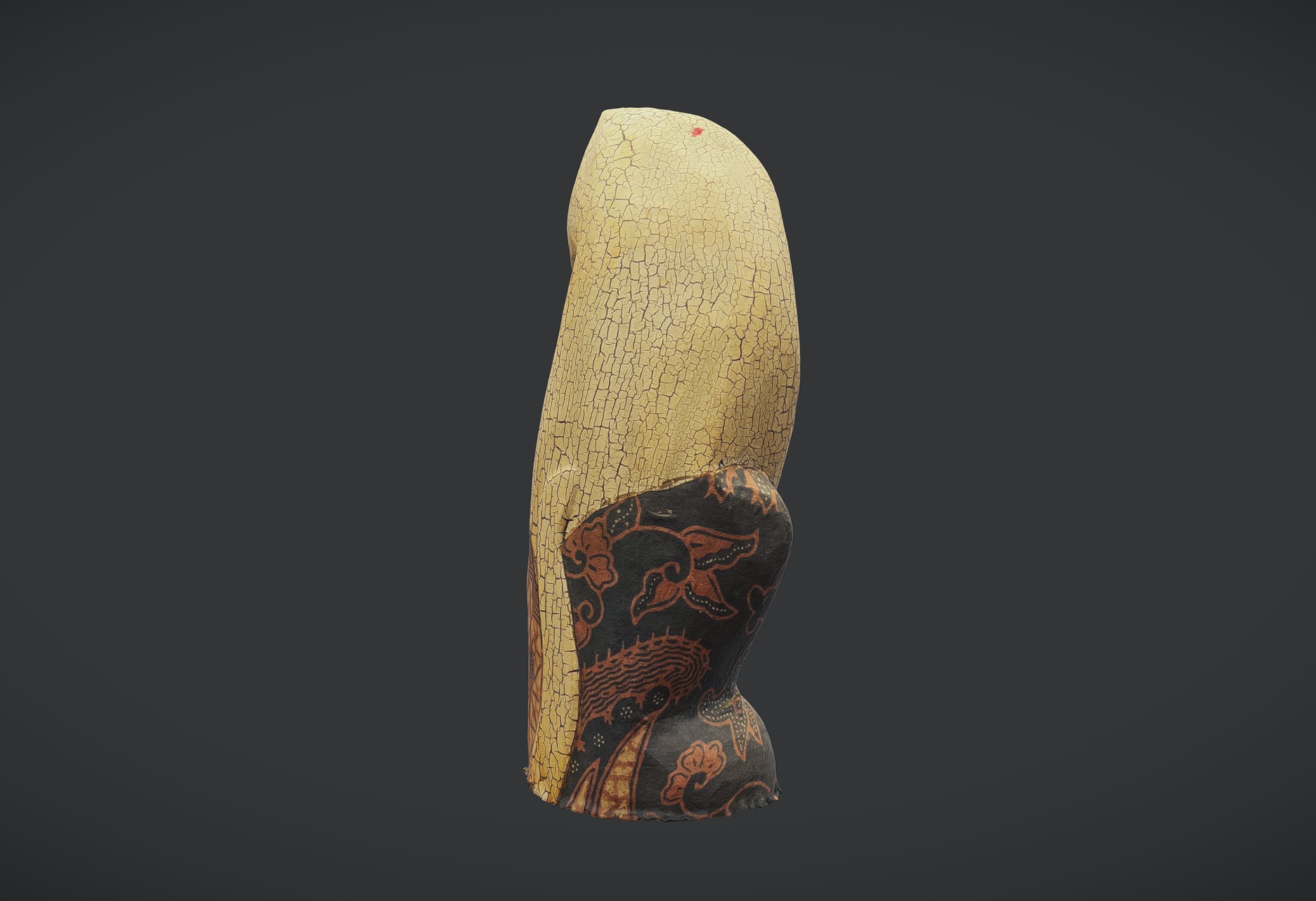 wooden cat 3D model_1