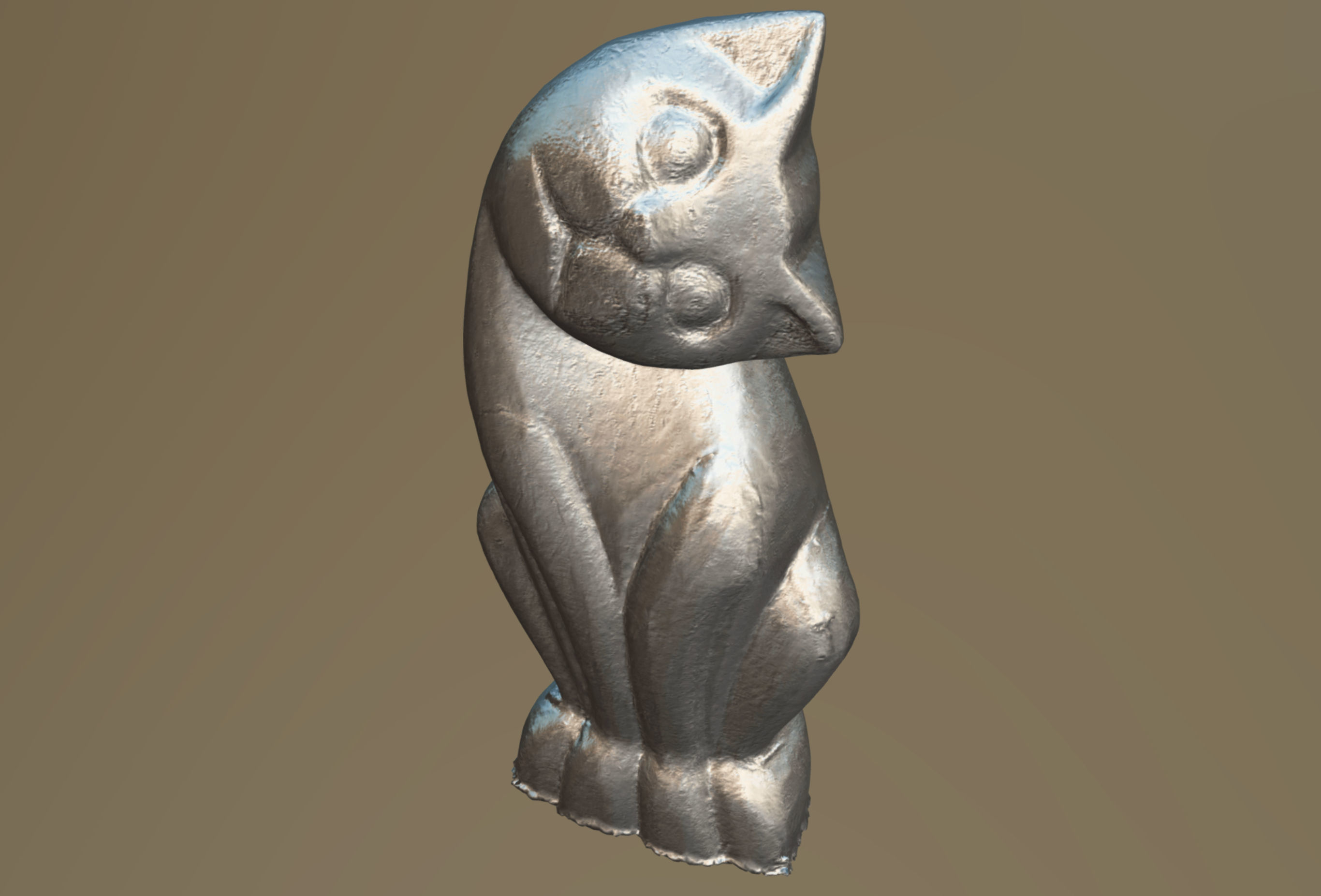 wooden cat 3D model_4