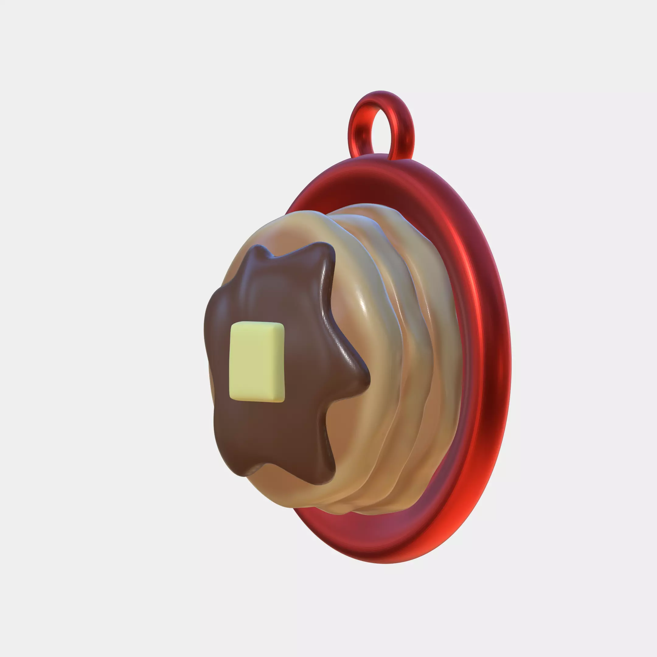 Christmas Tree Pancakes Ornament 3D print model_0