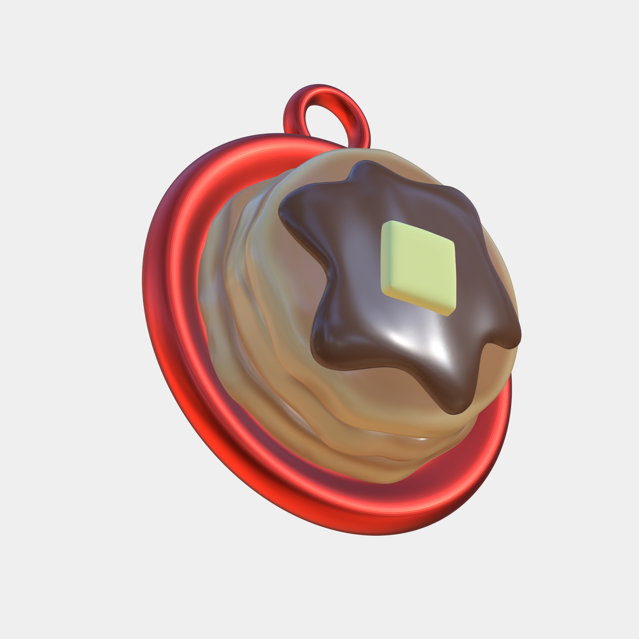 Christmas Tree Pancakes Ornament 3D print model_2