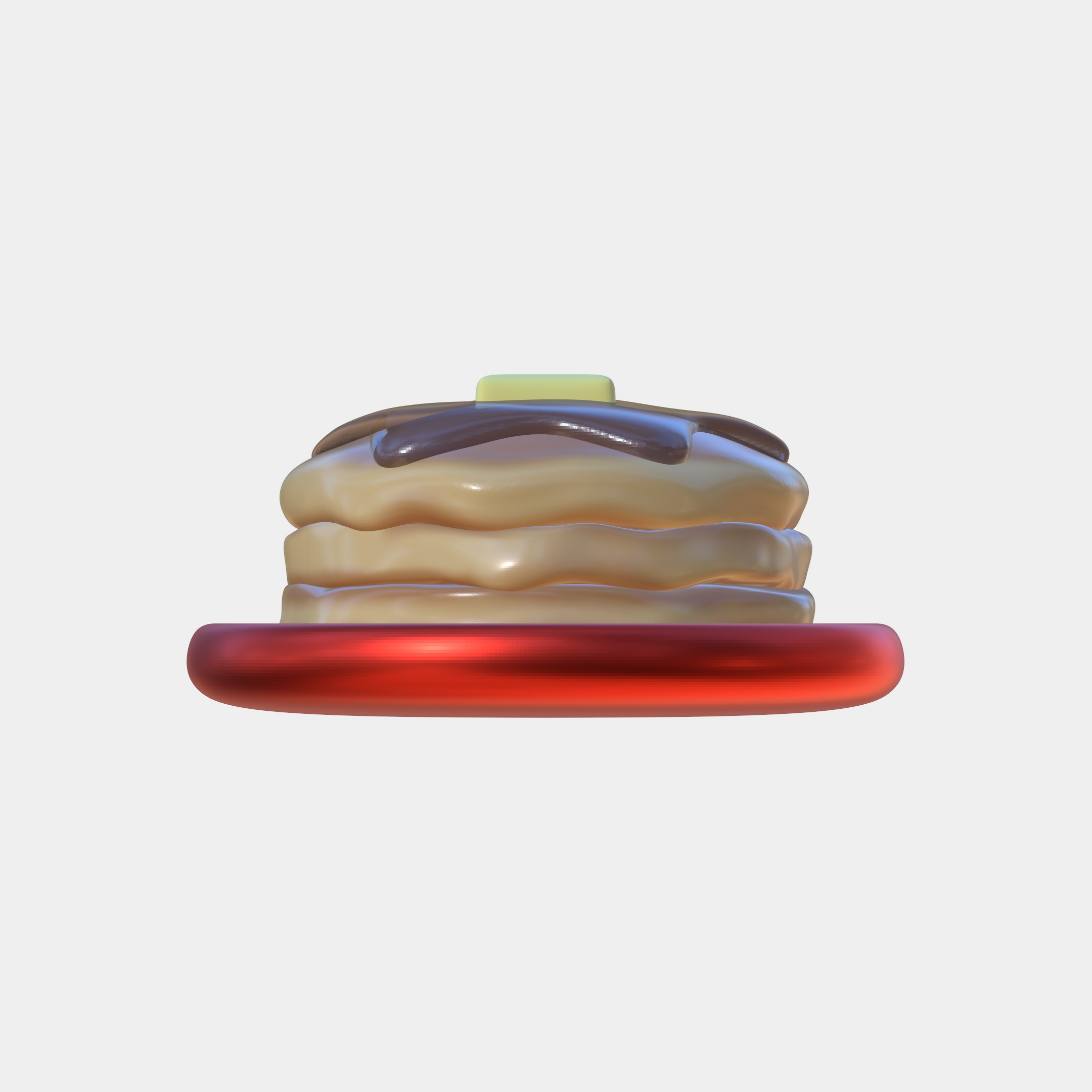 Christmas Tree Pancakes Ornament 3D print model_4