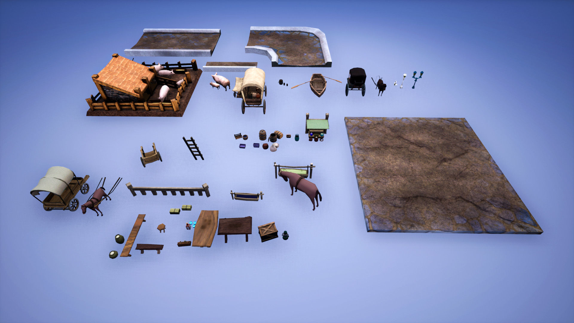 Middle Ages Historical Environment Pack 3D model_12