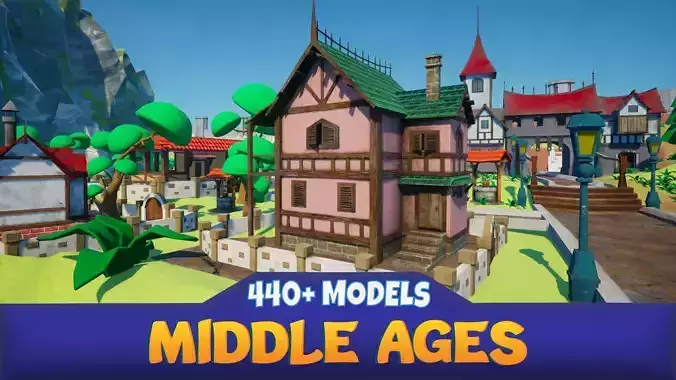 Middle Ages Historical Environment Pack 3D model